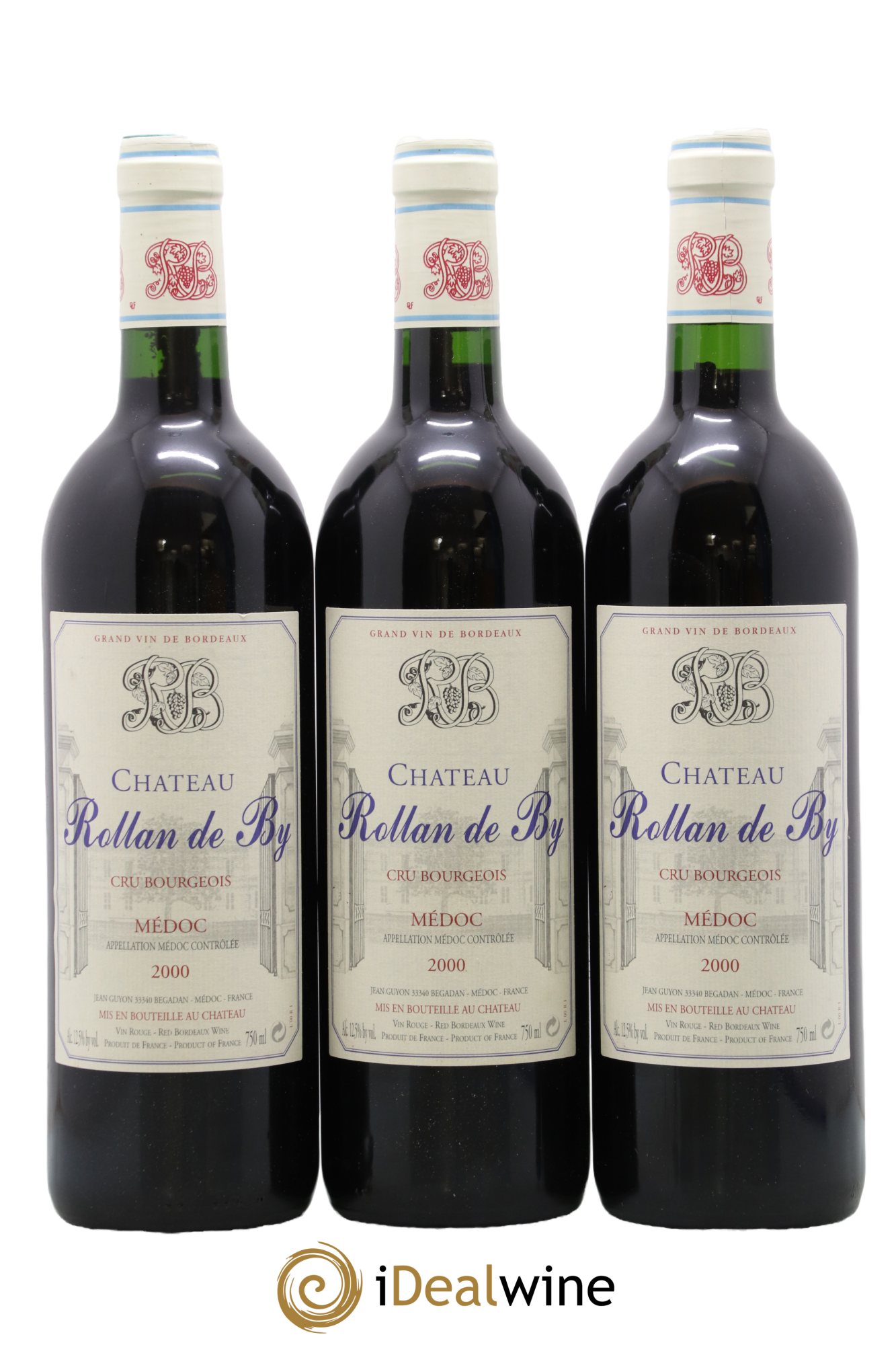 Château Rollan de By Cru Bourgeois 2000 - Lot of 3 bottles - 0