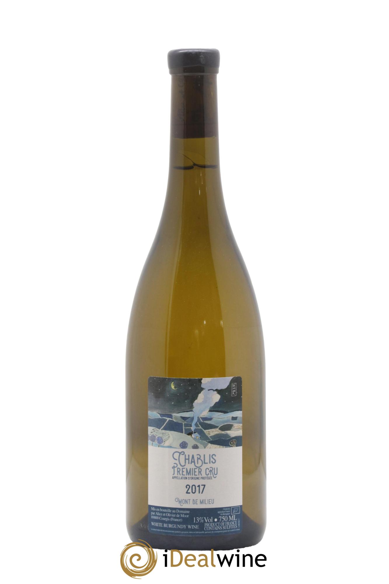 Chablis 1er Cru Mont de Milieu Alice et Olivier De Moor 2017 - Lot de 1 bouteille - 0