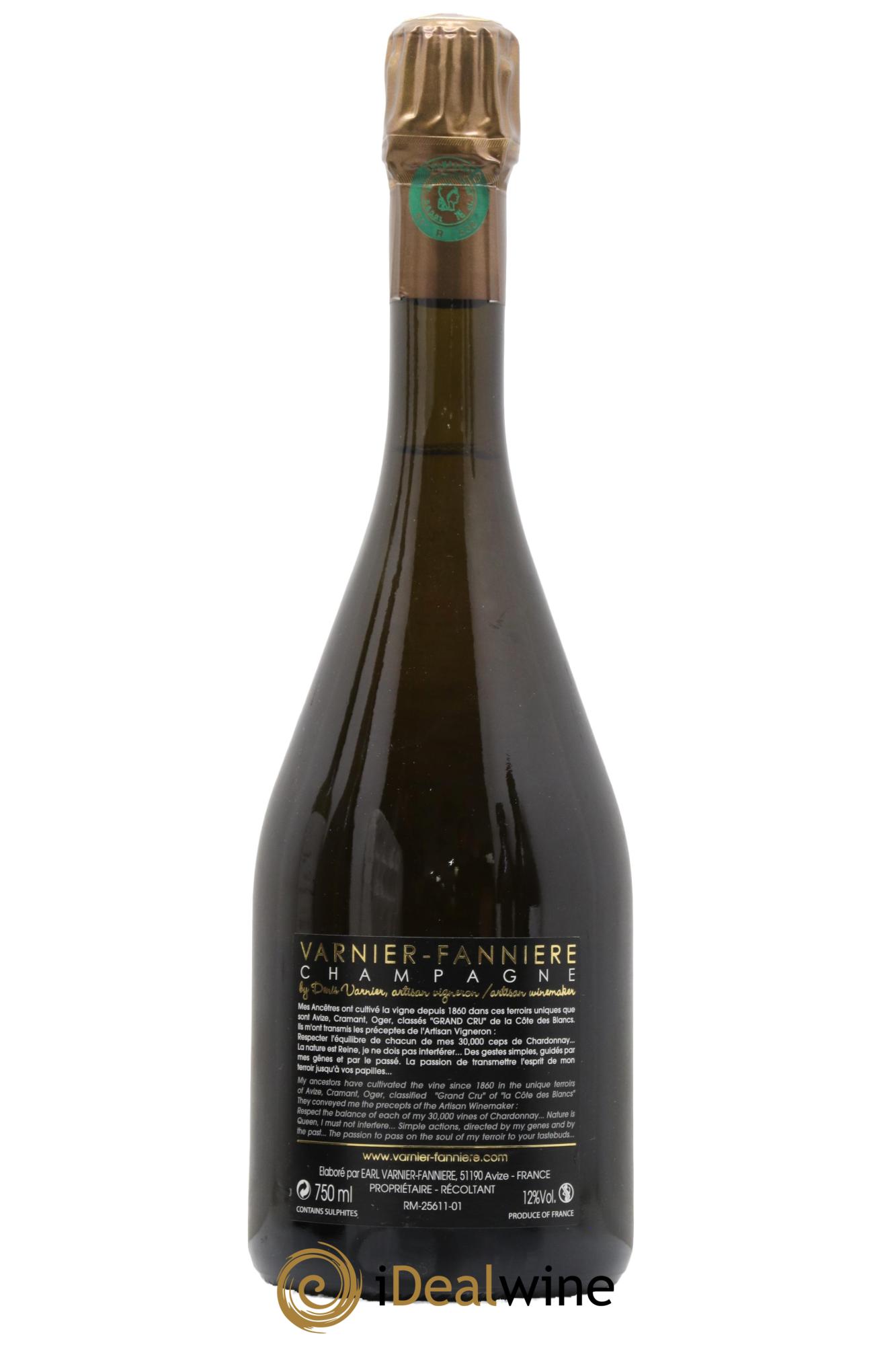 Champagne Grand cru Brut Grand Vintage Varnier Fannière 2014 - Lot de 1 bouteille - 1