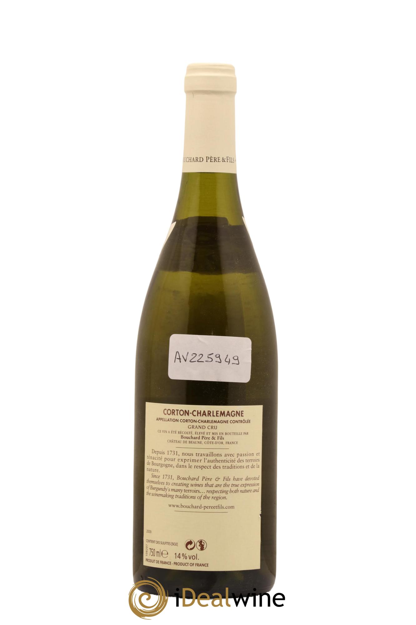 Corton-Charlemagne Grand Cru Bouchard Père & Fils 2009 - Lot de 1 bouteille - 1