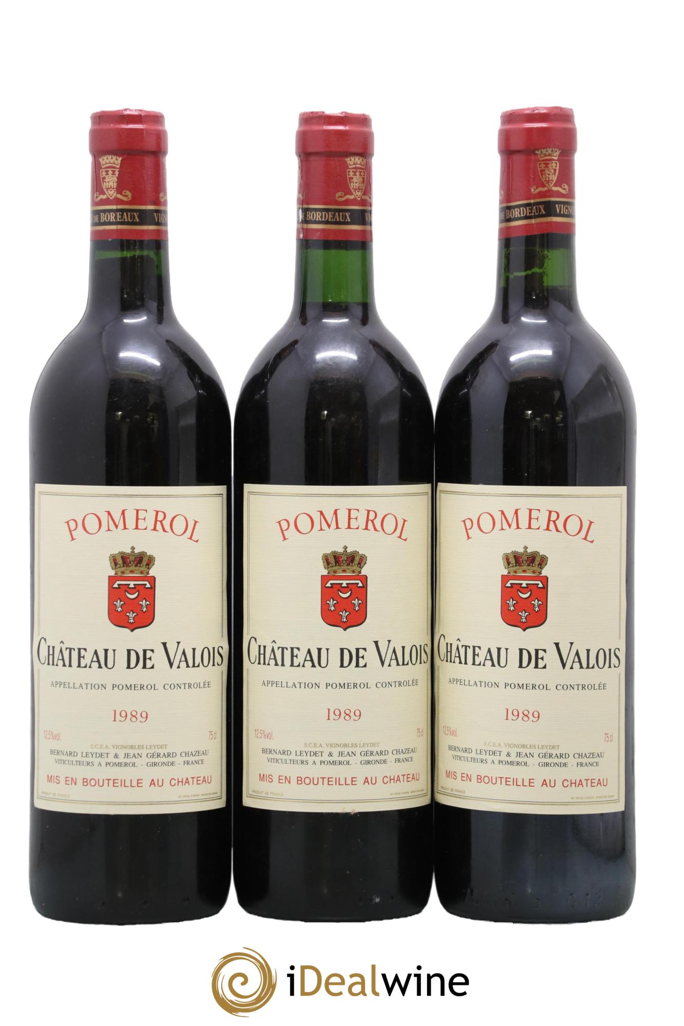Château de Valois 1989 - Posten von 3 Flaschen - 0