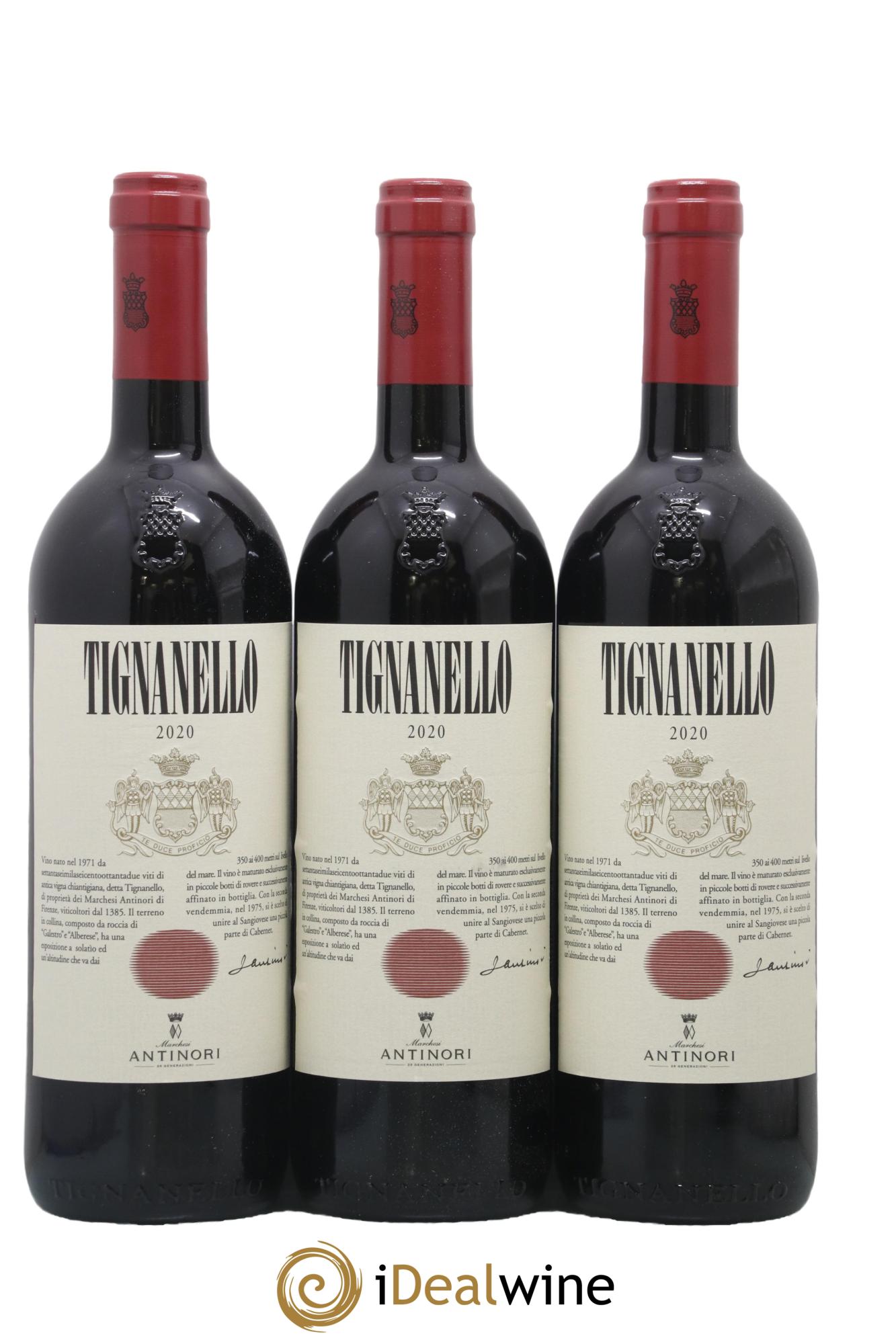 Toscana IGT Tignanello Tenuta Tignanello - Marchesi Antinori 2020 - Lot de 6 bouteilles - 1