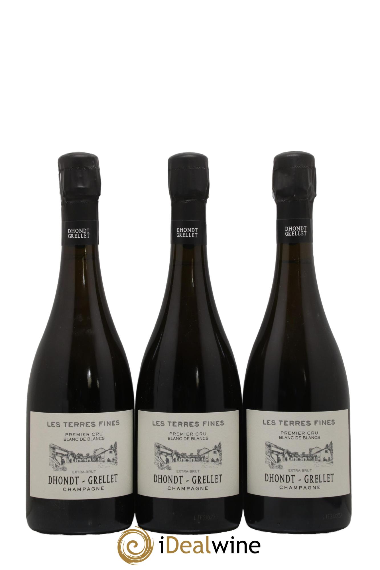Les Terres Fines Blanc de Blancs Extra-Brut Dhondt Grellet - Lot de 3 bouteilles - 0