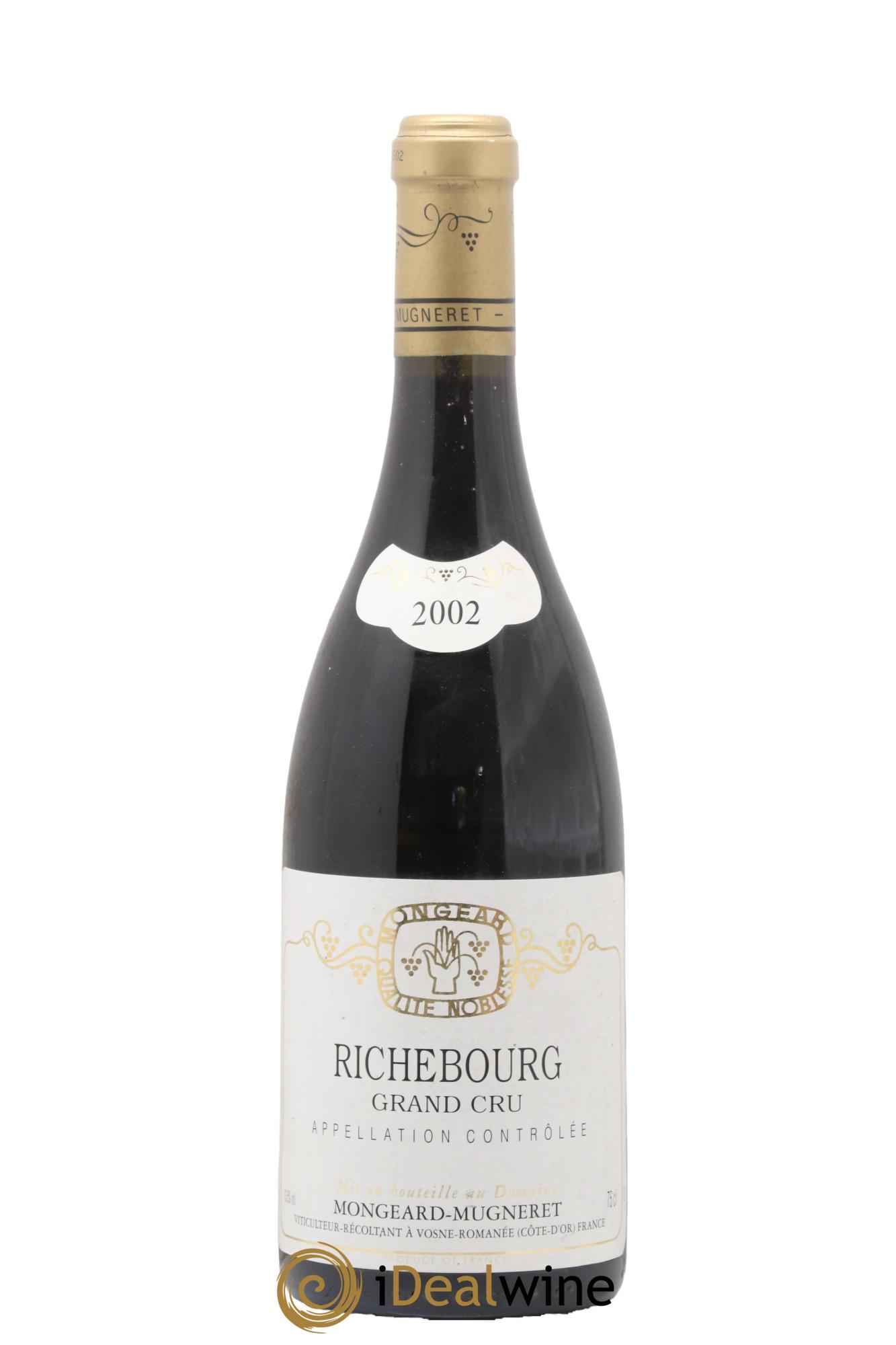 Richebourg Grand Cru Mongeard-Mugneret (Domaine) 2002 - Lot de 1 bouteille - 0