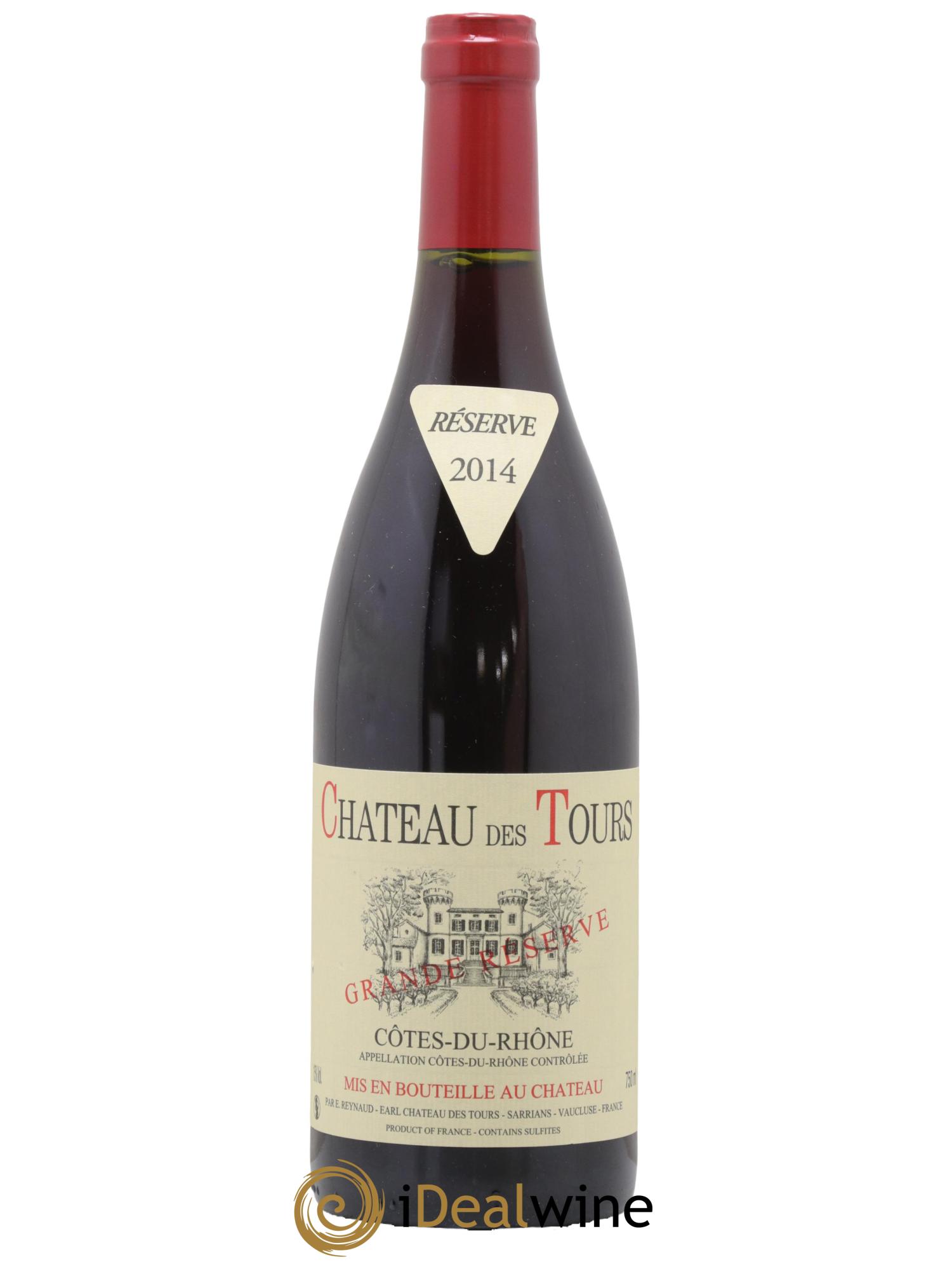 Côtes-du-Rhône Château des Tours Grande Réserve Emmanuel Reynaud 2014 - Lot de 1 bouteille - 0