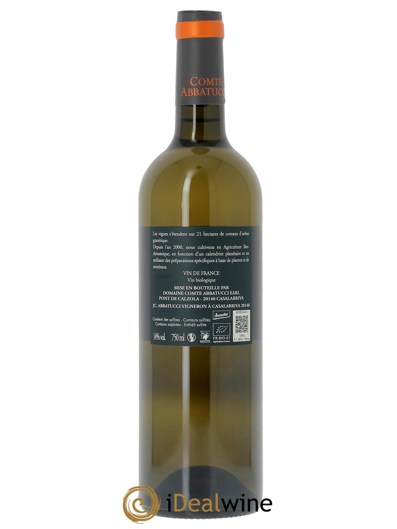 Vin de France Faustine Vieilles Vignes Comte Abbatucci (Domaine)  2024 - Lot de 1 bouteille - 1