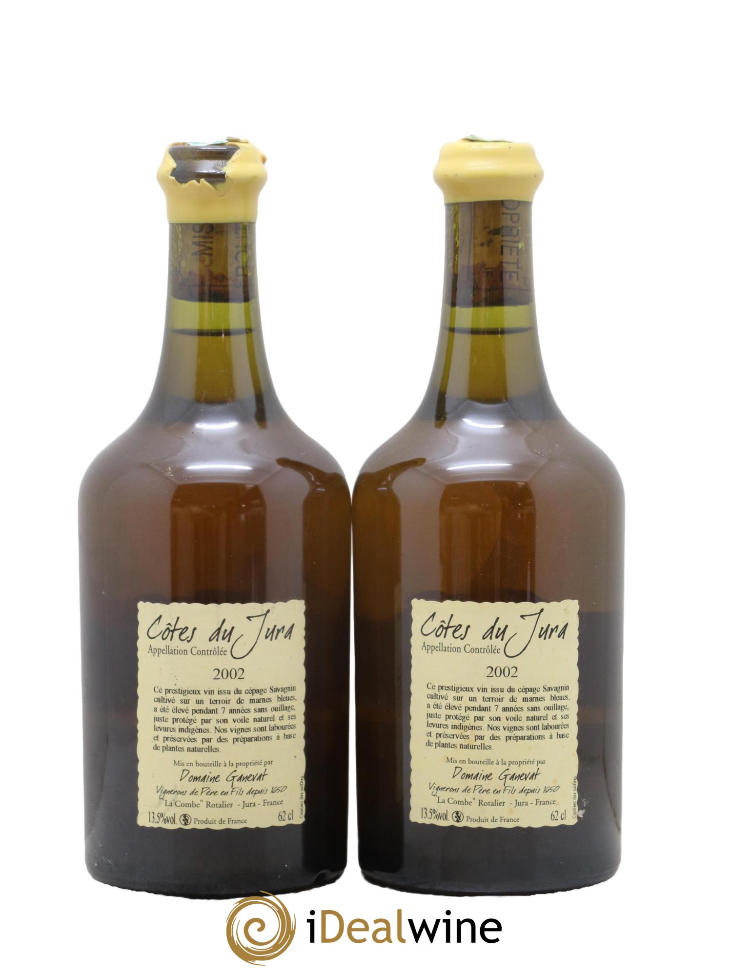 Côtes du Jura Vin Jaune Jean-François Ganevat (Domaine) 2002 - Lot de 2 clavelins - 1
