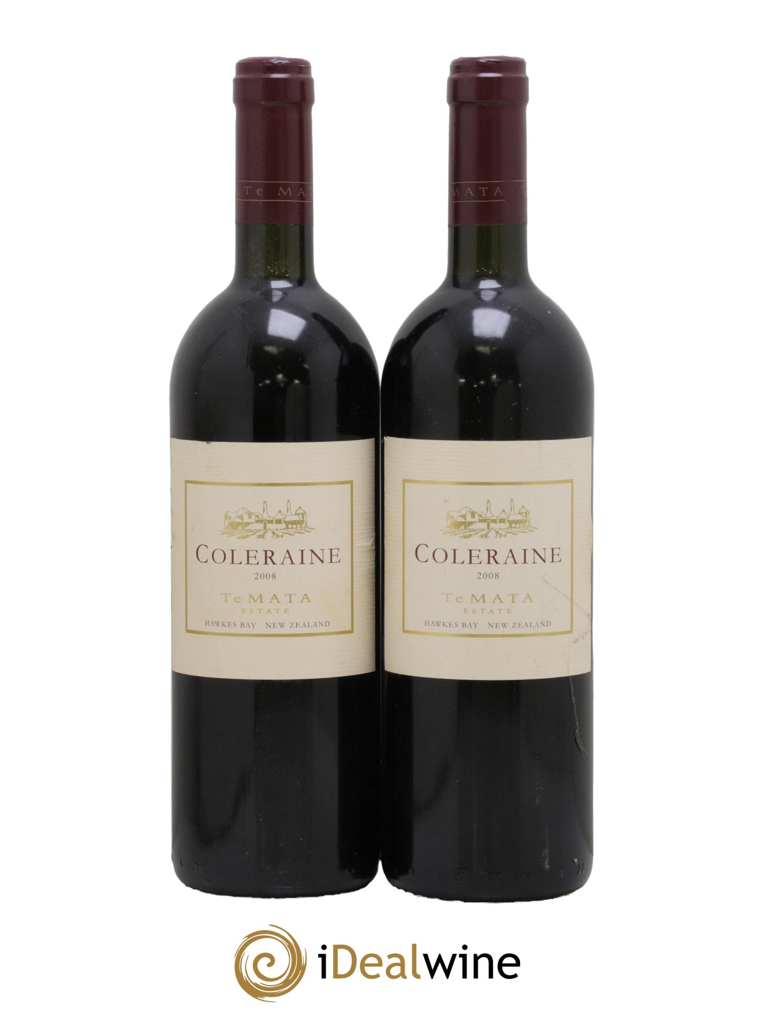 Nouvelle Zélande Coleraine Cabernet Merlot Te Mata 2008 - Lot of 2 bottles - 0