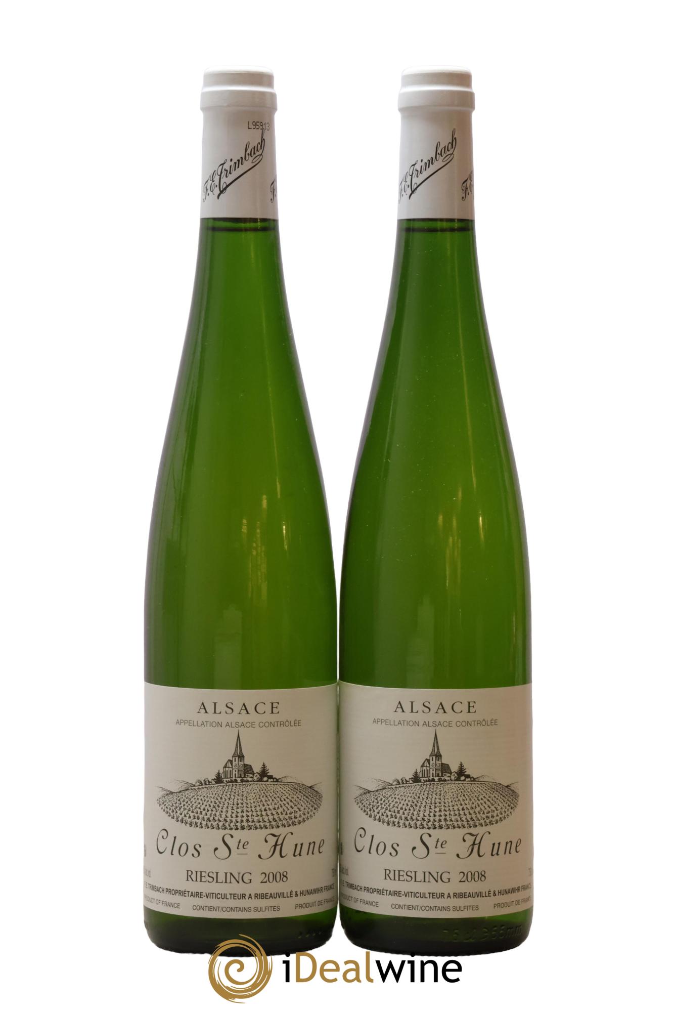 Alsace Riesling Clos Sainte-Hune Trimbach (Domaine) 2008 - Lot of 2 bottles - 0