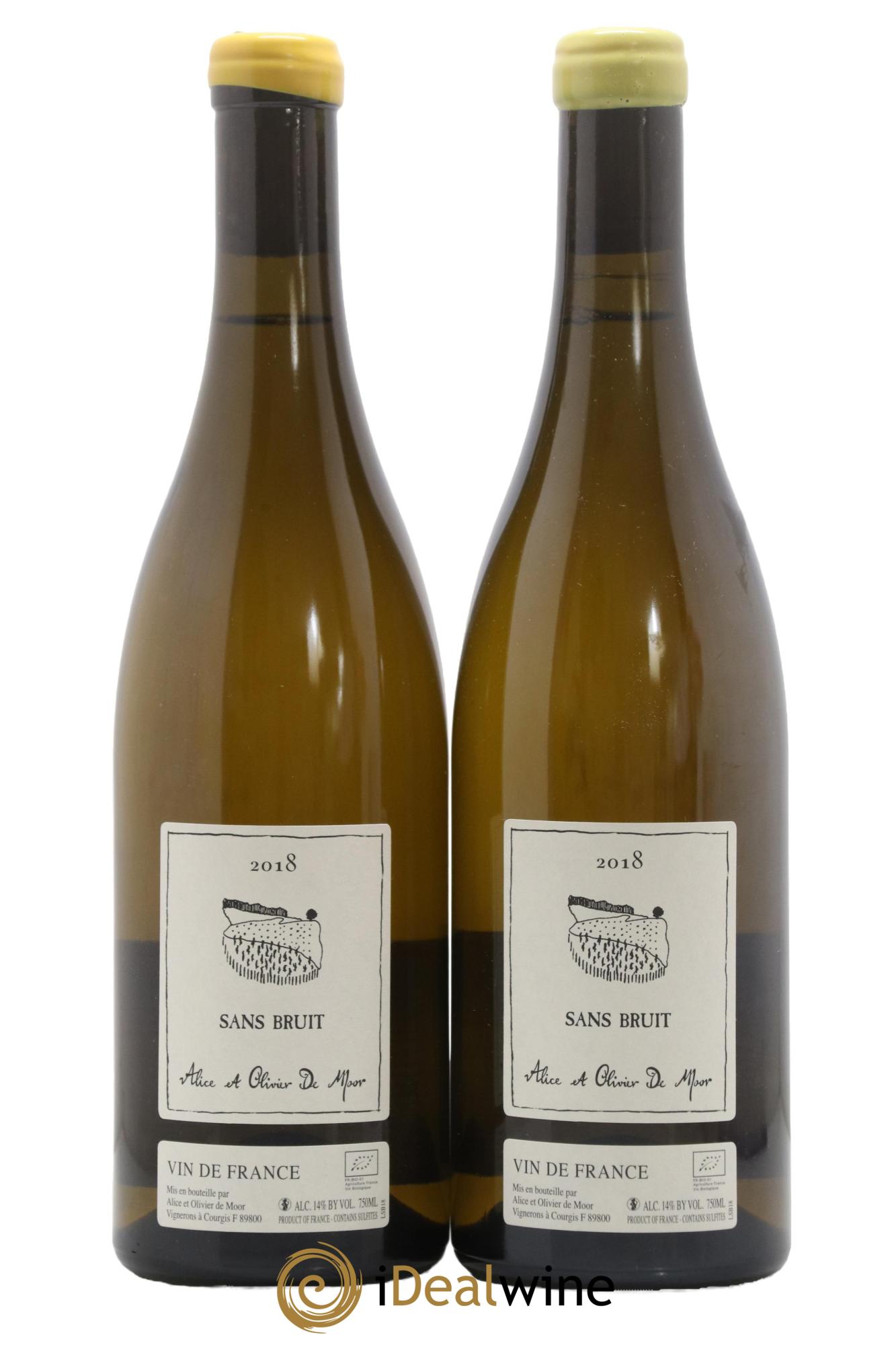 Vin de France Sans Bruit Sauvignon Alice et Olivier De Moor 2018 - Lot de 2 bouteilles - 0