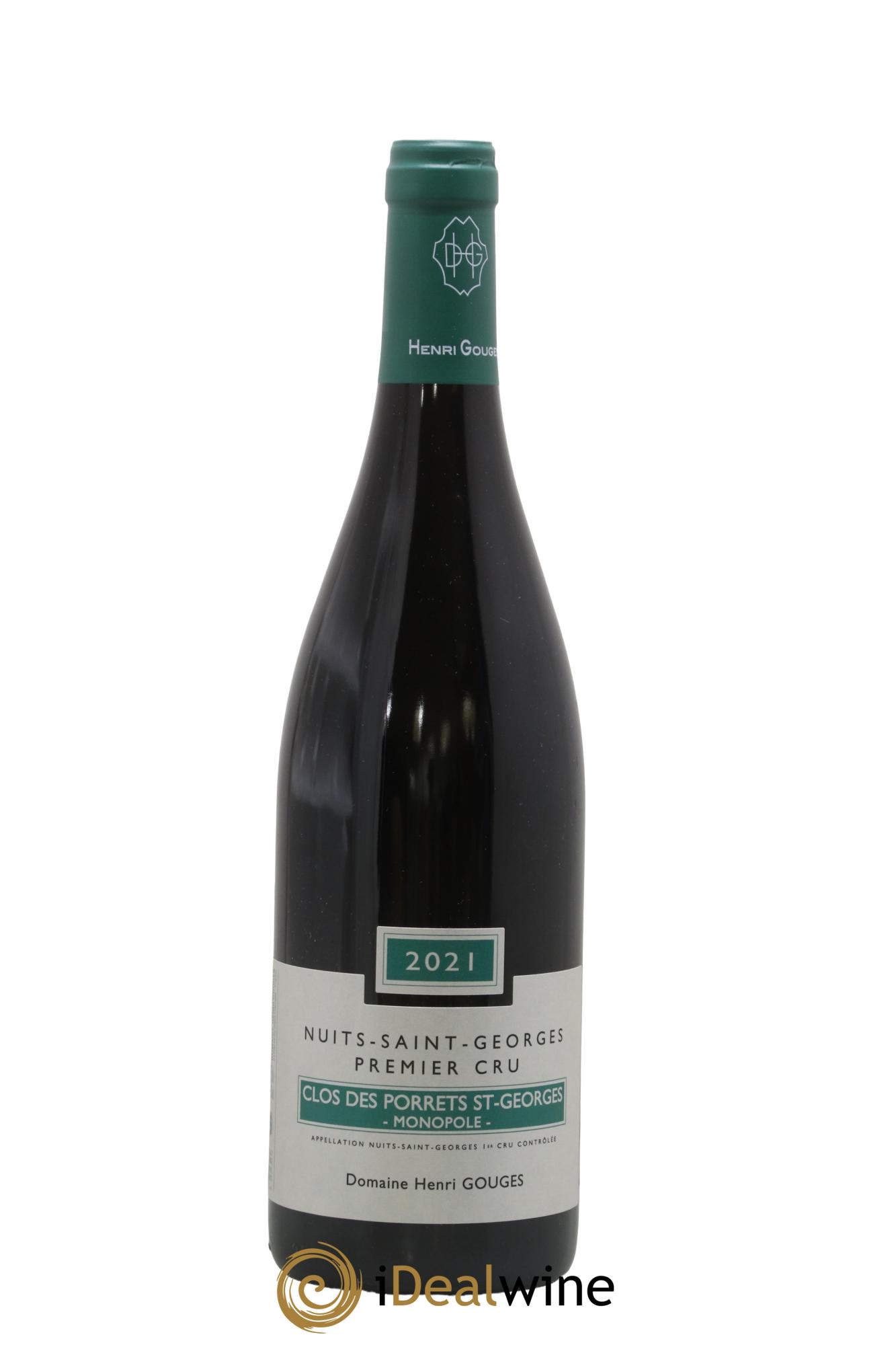 Nuits-Saint-Georges 1er Cru Clos des Porrets St Georges Henri Gouges 2021 - Lot of 1 bottle - 0