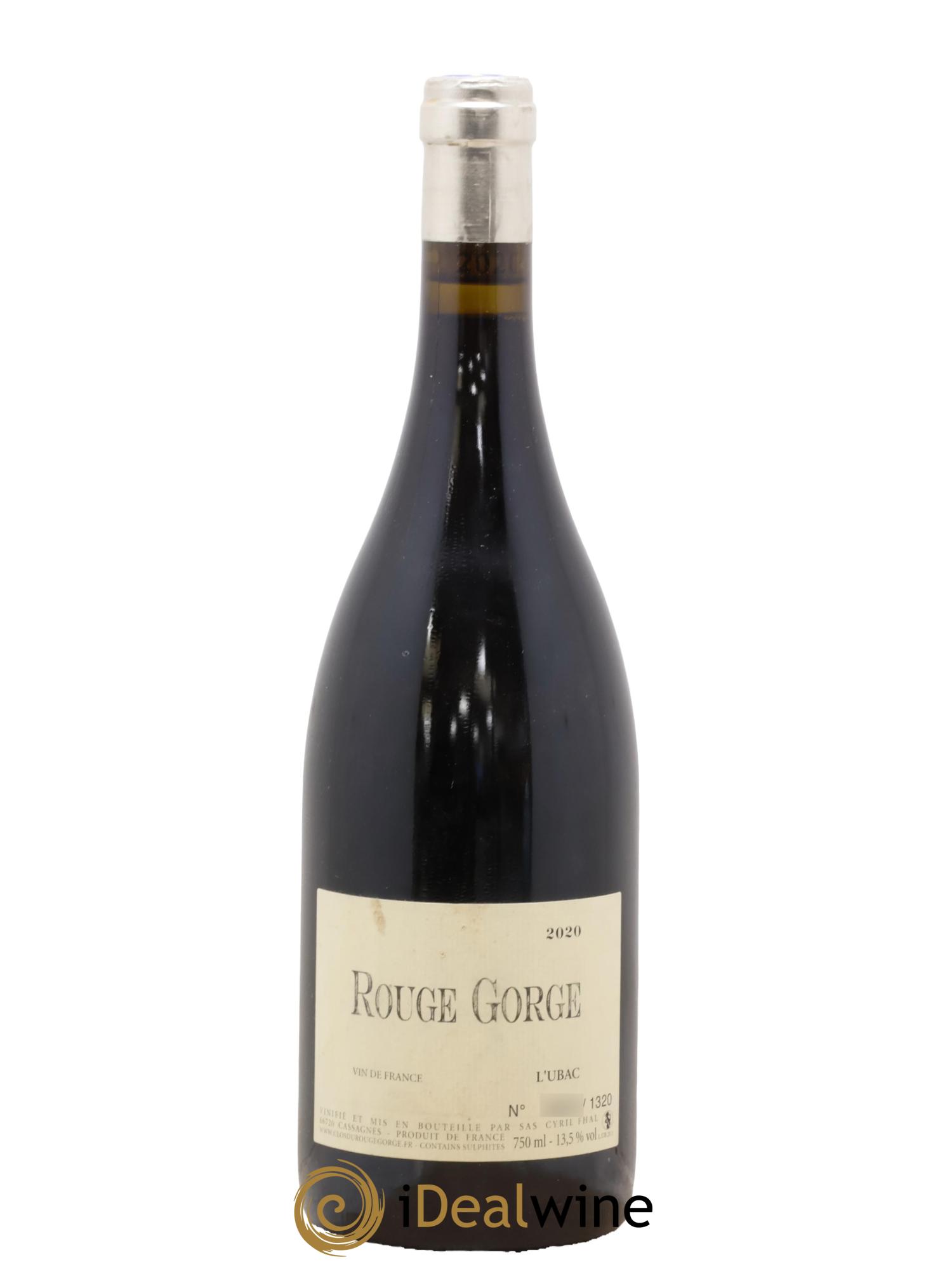 Vin de France L'Ubac Cyril Fhal 2020 - Lot de 1 bouteille - 0