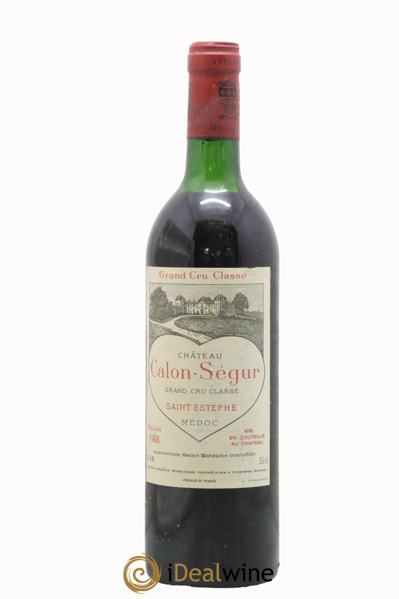 Château Calon Ségur 3ème Grand Cru Classé 1988 - Lotto di 1 bottiglia - 0