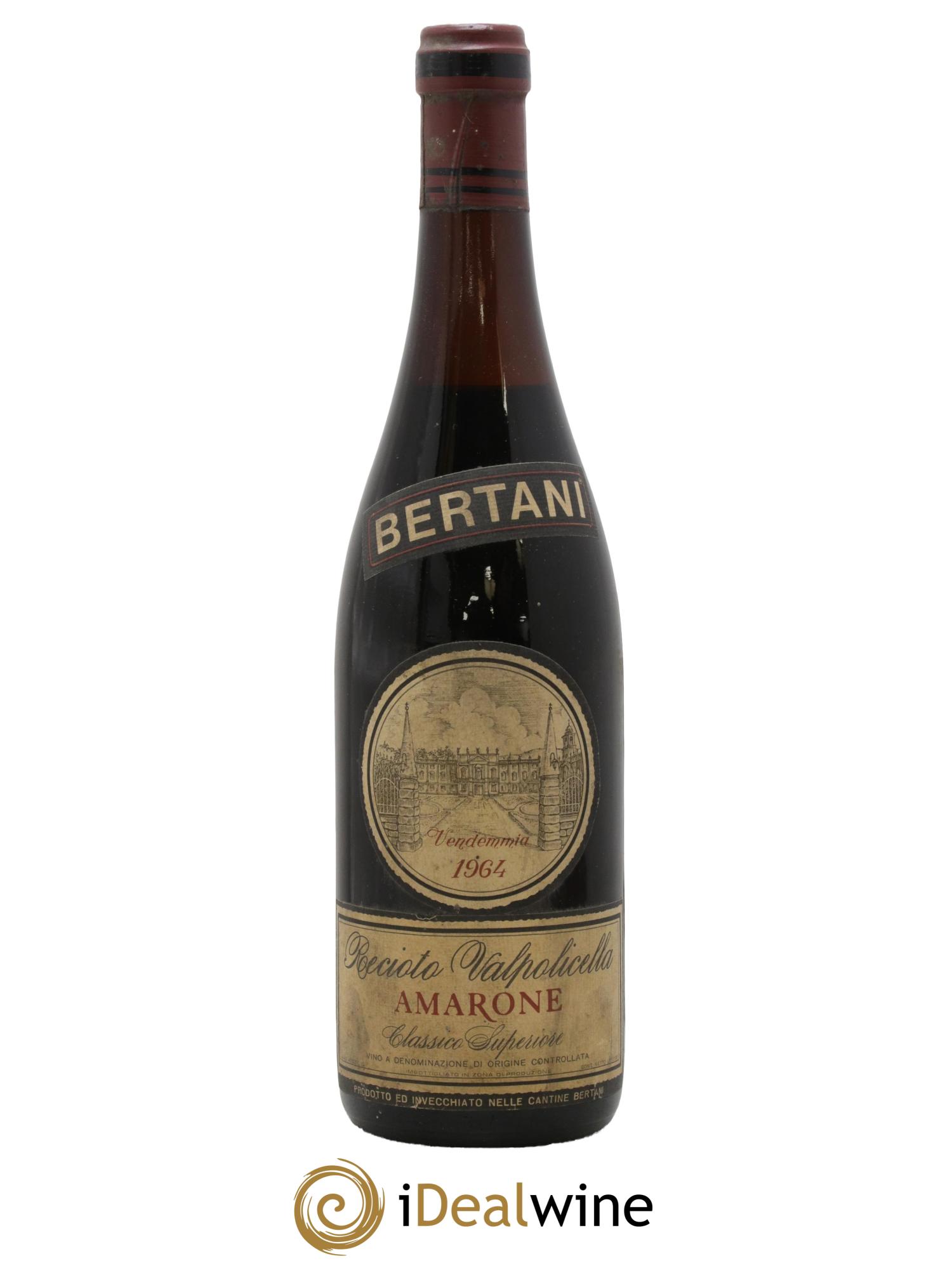 Amarone della Valpolicella DOC Bertani 1964 - Lot de 1 bouteille - 0
