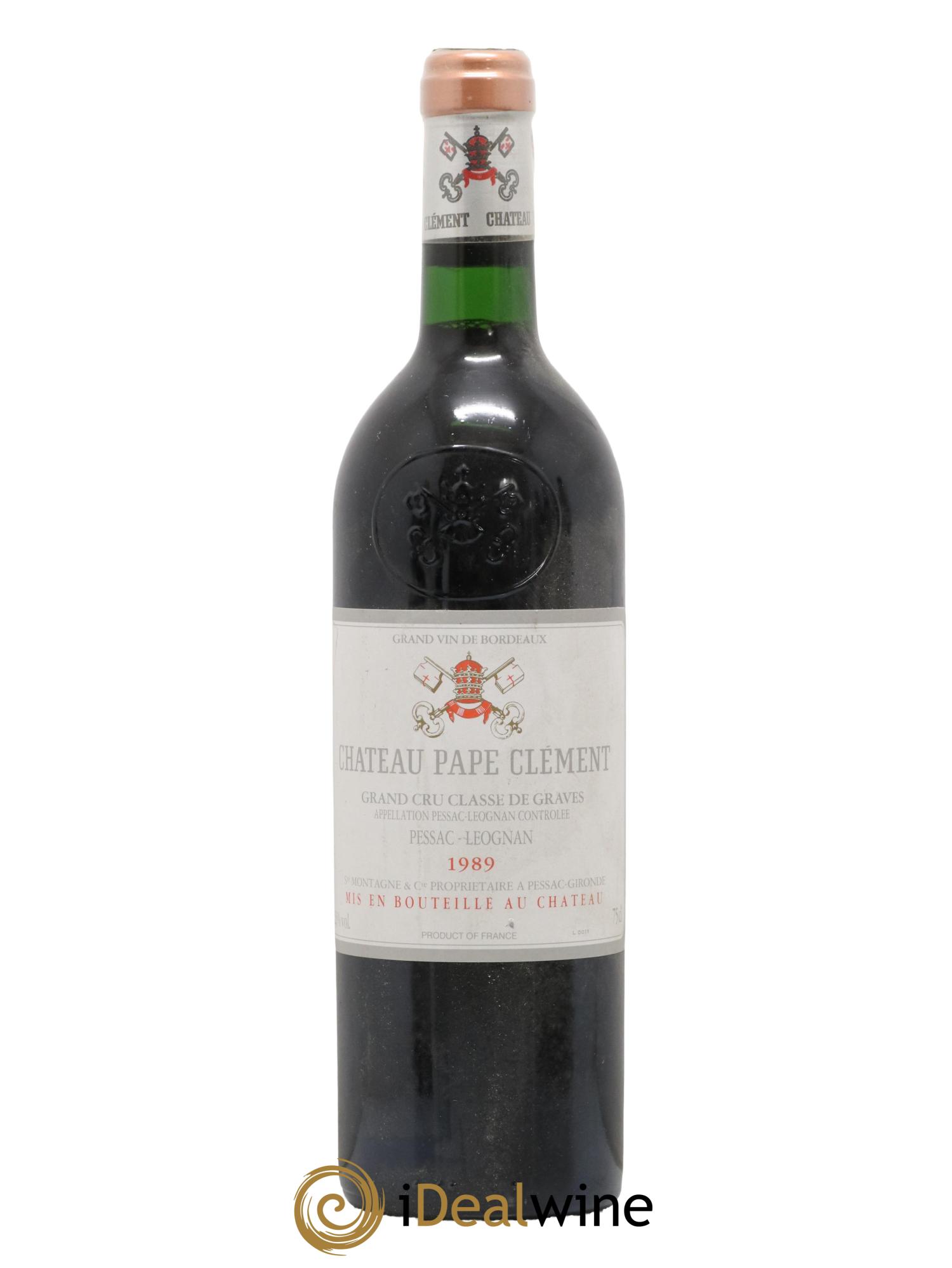 Château Pape Clément Cru Classé de Graves 1989 - Lot de 1 bouteille - 0