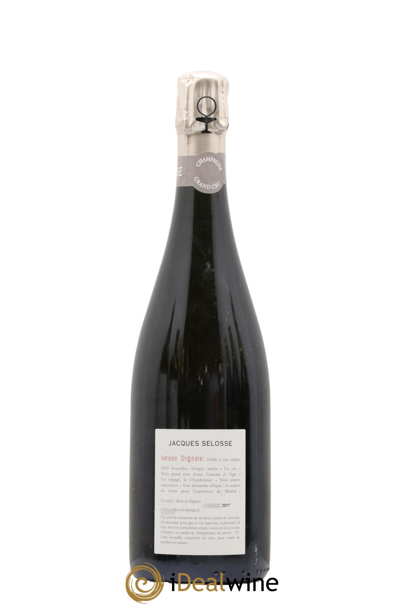 Version Originale Jacques Selosse - Posten von 1 Flasche - 1