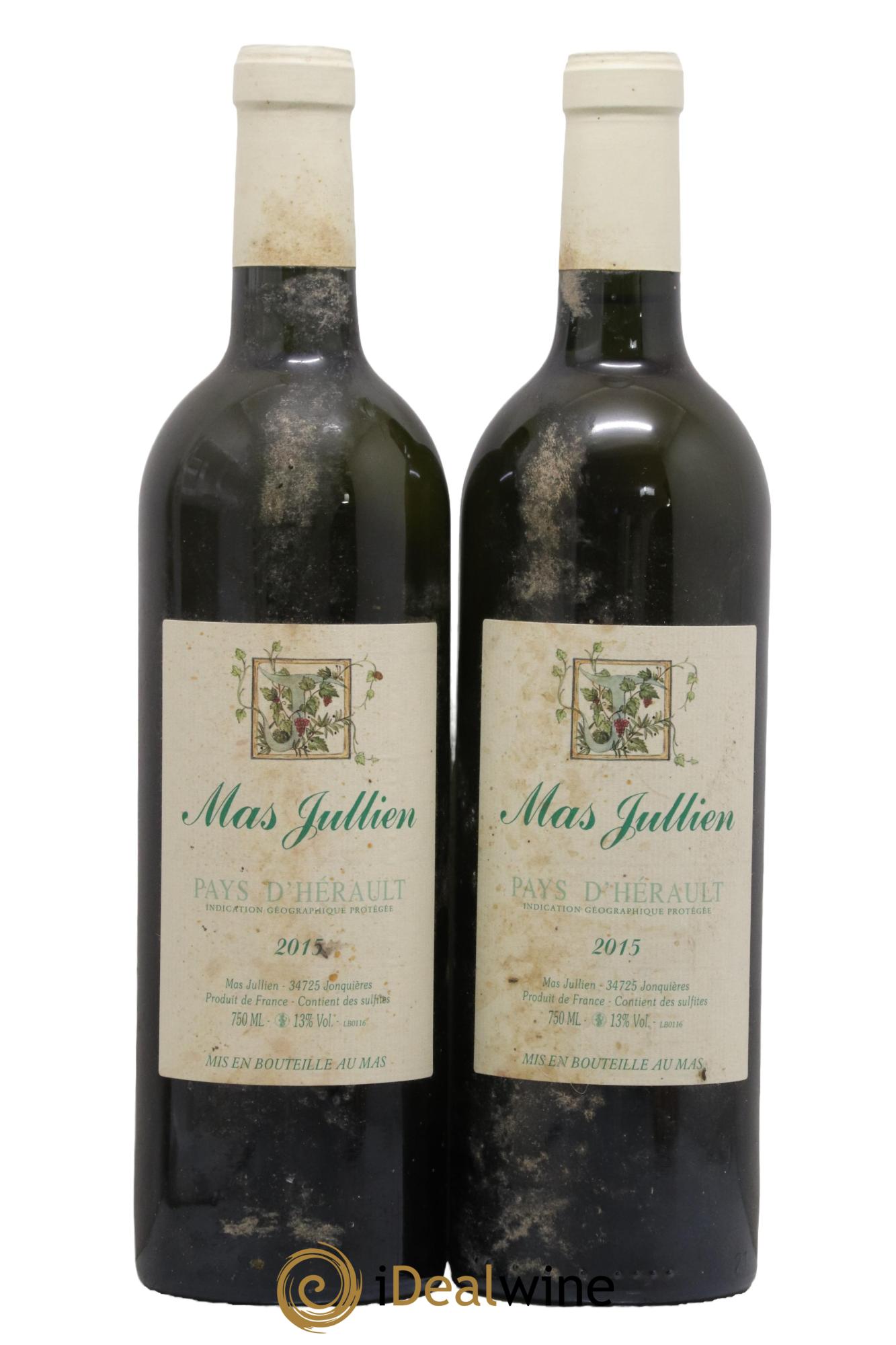 Pays d'Hérault Mas Jullien Olivier Jullien 2015 - Lot de 2 bouteilles - 0