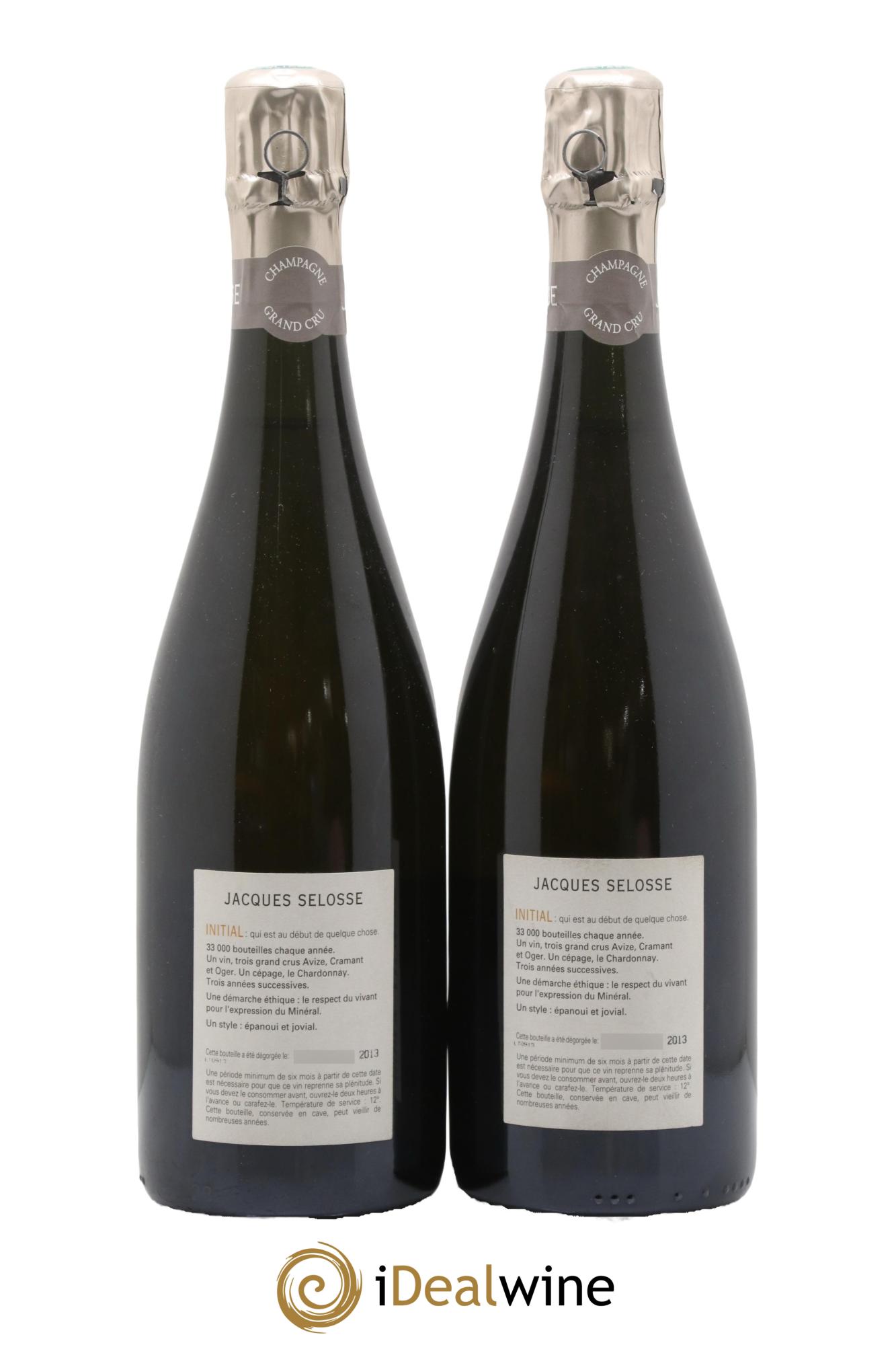 Initial Brut Jacques Selosse - Lotto di 2 bottiglie - 1