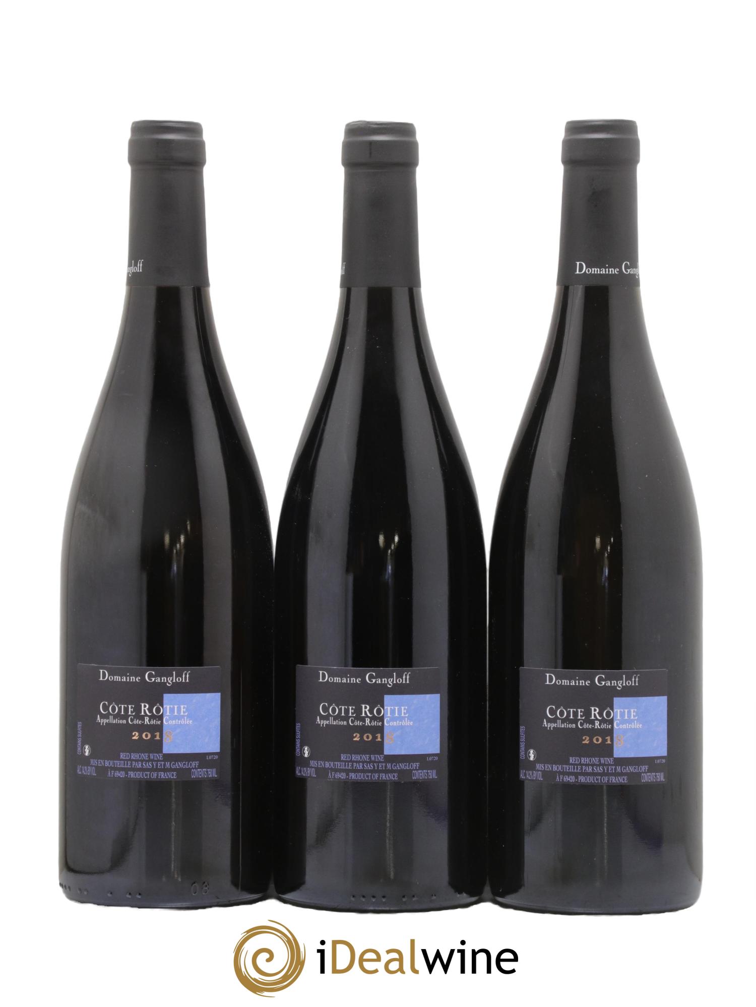 Côte-Rôtie La Barbarine Gangloff (Domaine) 2018 - Lot of 3 bottles - 1
