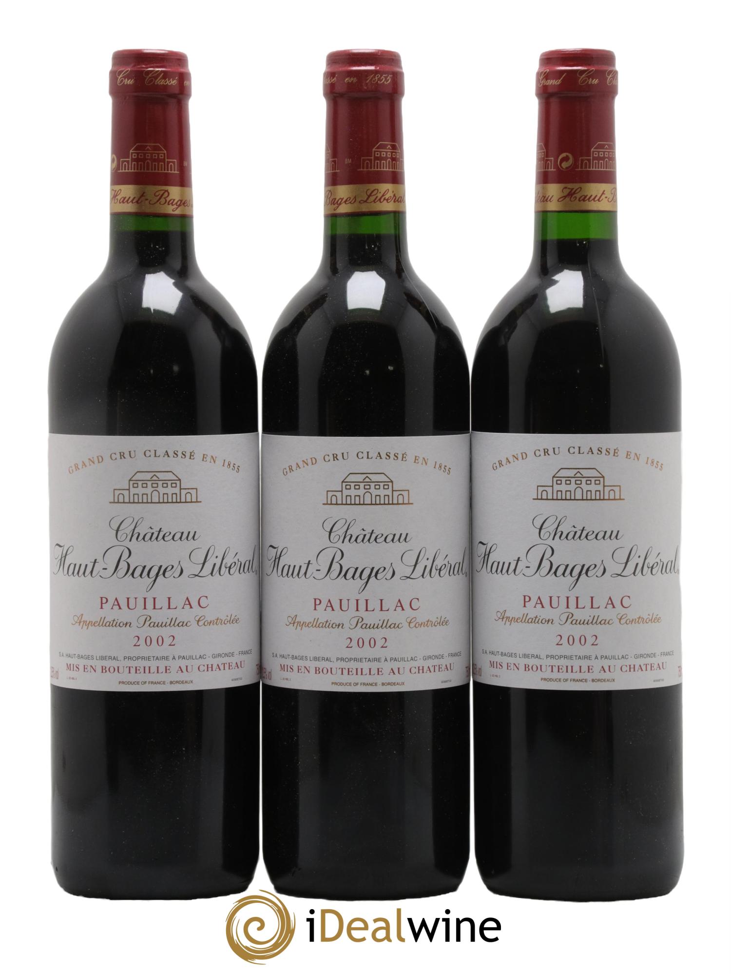 Château Haut Bages Libéral 5ème Grand Cru Classé 2002 - Lot de 12 bouteilles - 3