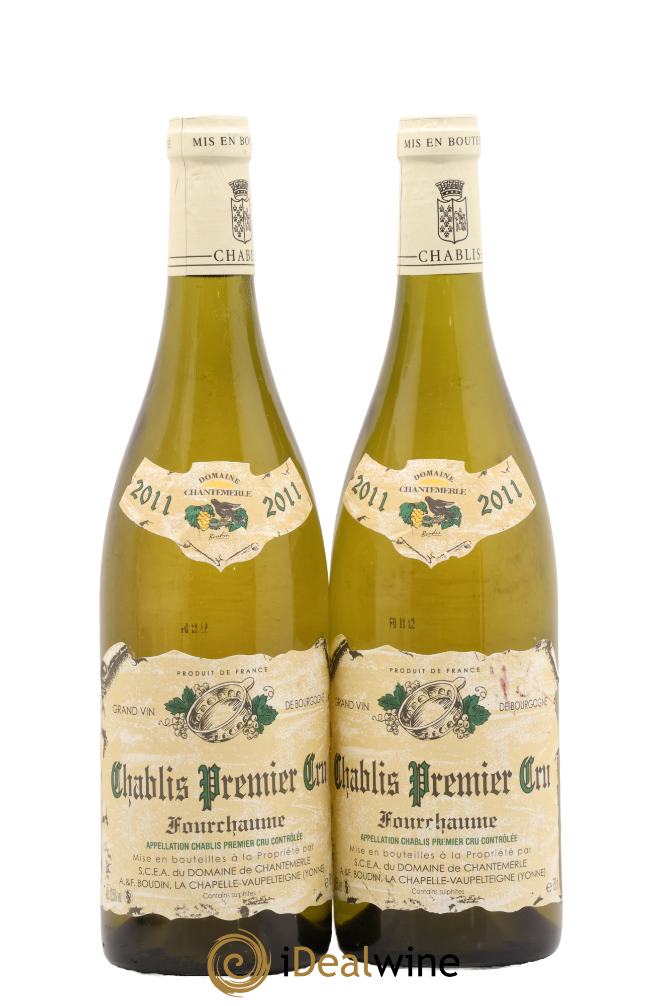 Chablis 1er Cru Fourchaume Chantemerle (Domaine de) 2011 - Lot de 2 bouteilles - 0