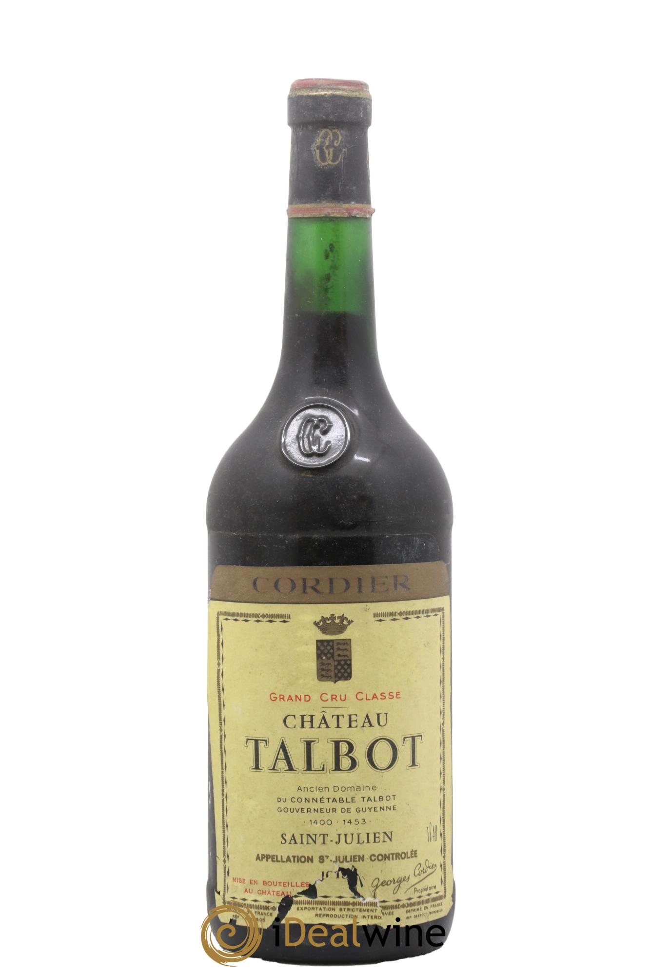Château Talbot 4ème Grand Cru Classé 1976 - Lot de 1 magnum - 0