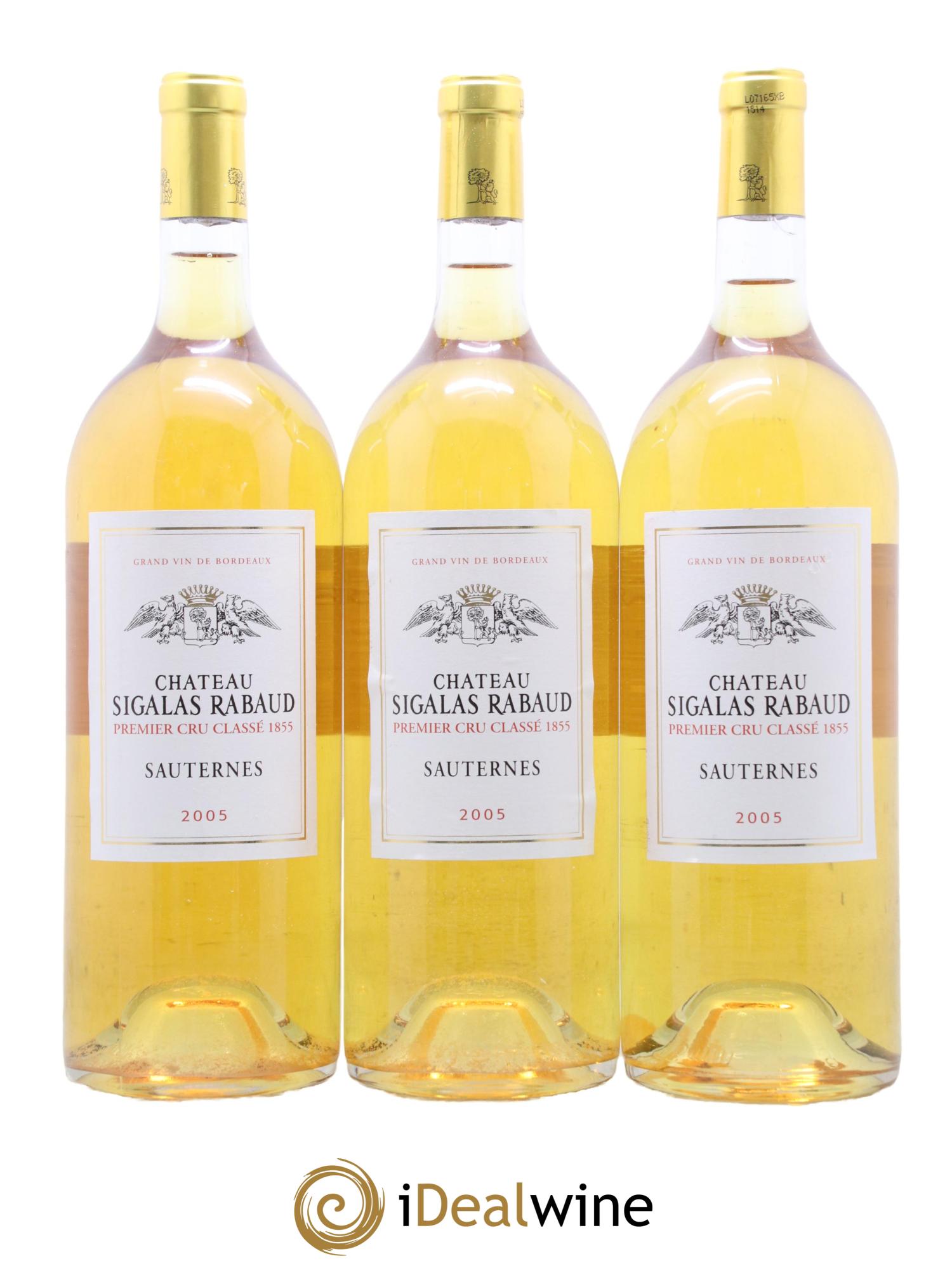 Château Sigalas Rabaud 1er Grand Cru Classé 2005 - Posten von 6 Magnum - 2