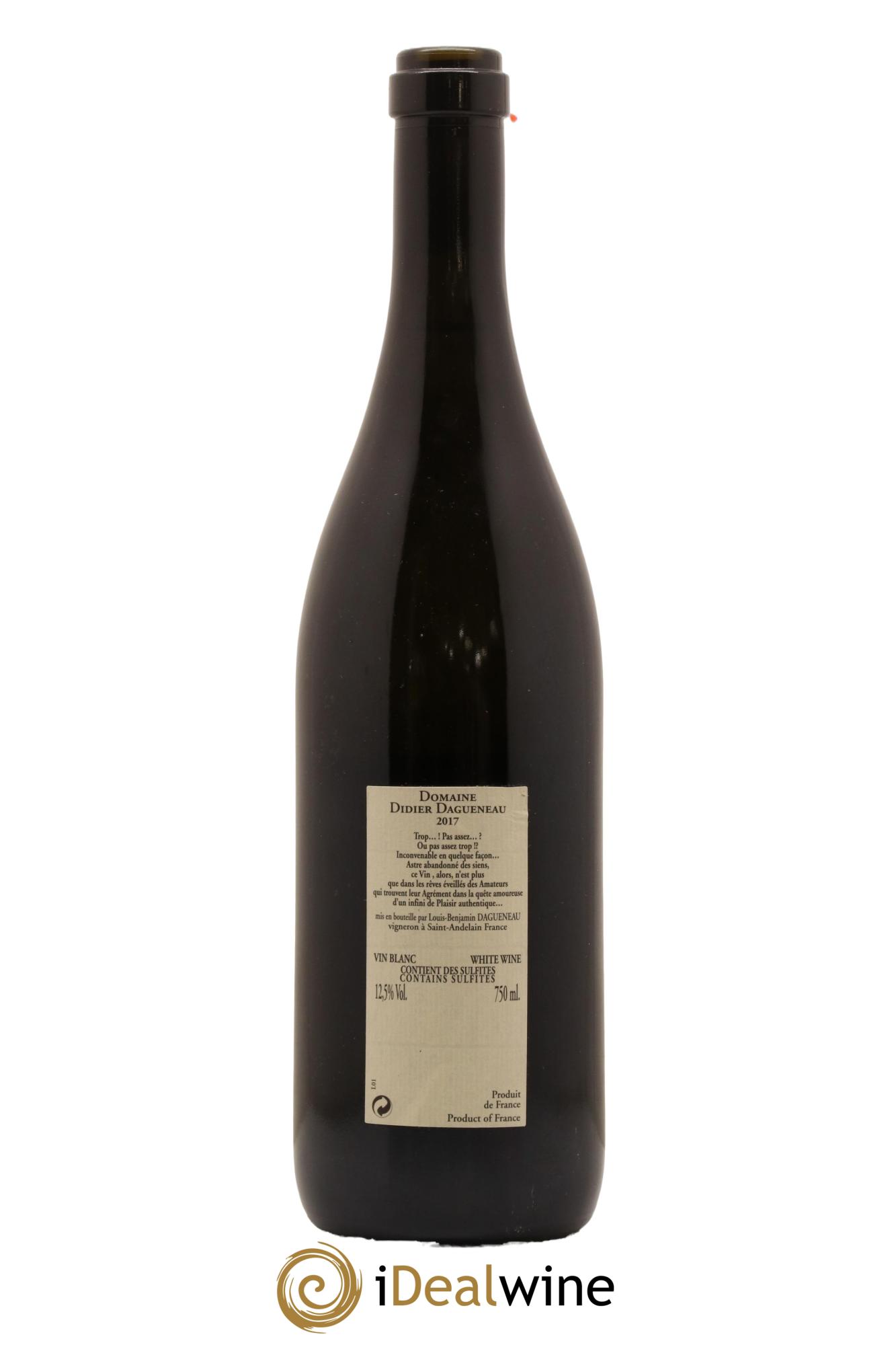 Pouilly-Fumé Blanc Fumé de Pouilly Dagueneau (Domaine Didier - Louis-Benjamin) 2017 - Posten von 1 Flasche - 1