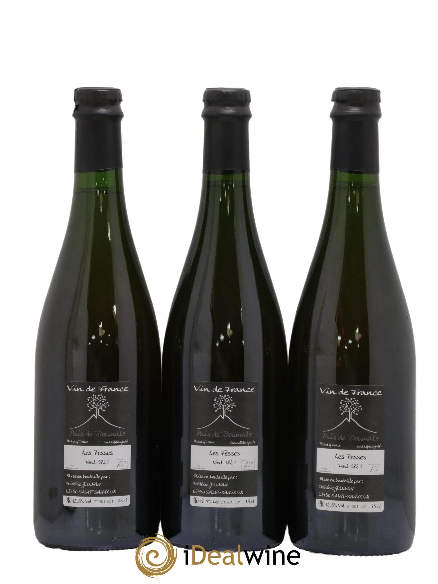 Vin de France Les Fesses Vignoble de l'Arbre Blanc 2018 - Lot of 3 bottles - 1