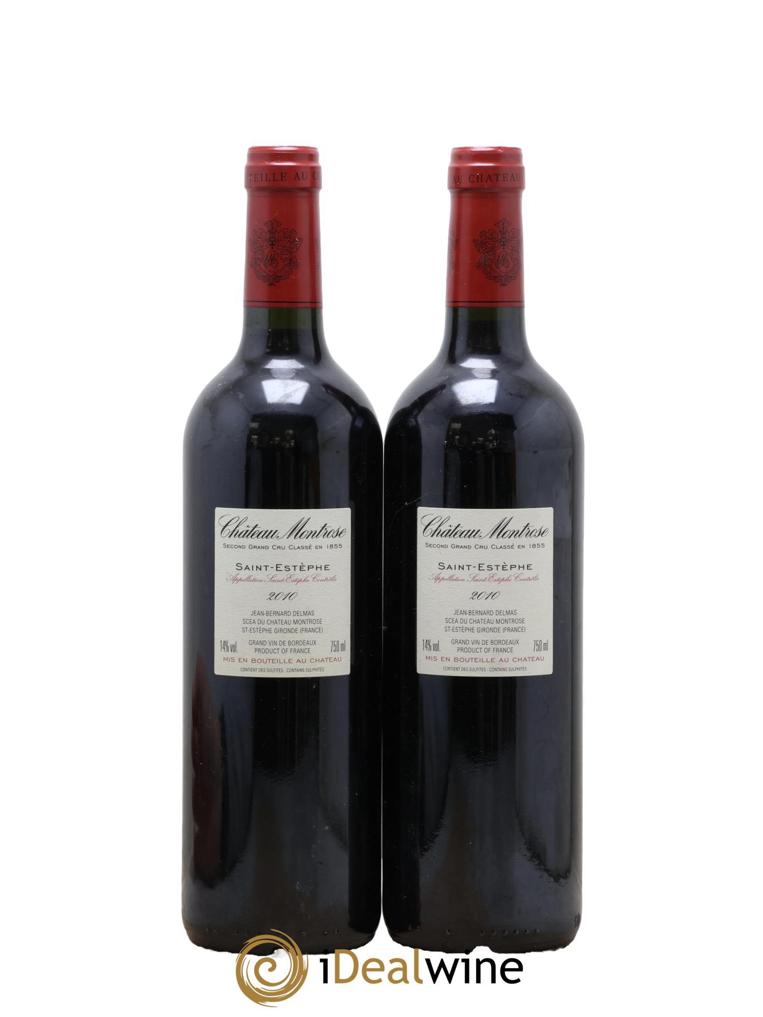 Château Montrose 2ème Grand Cru Classé 2010 - Lot de 2 bouteilles - 1
