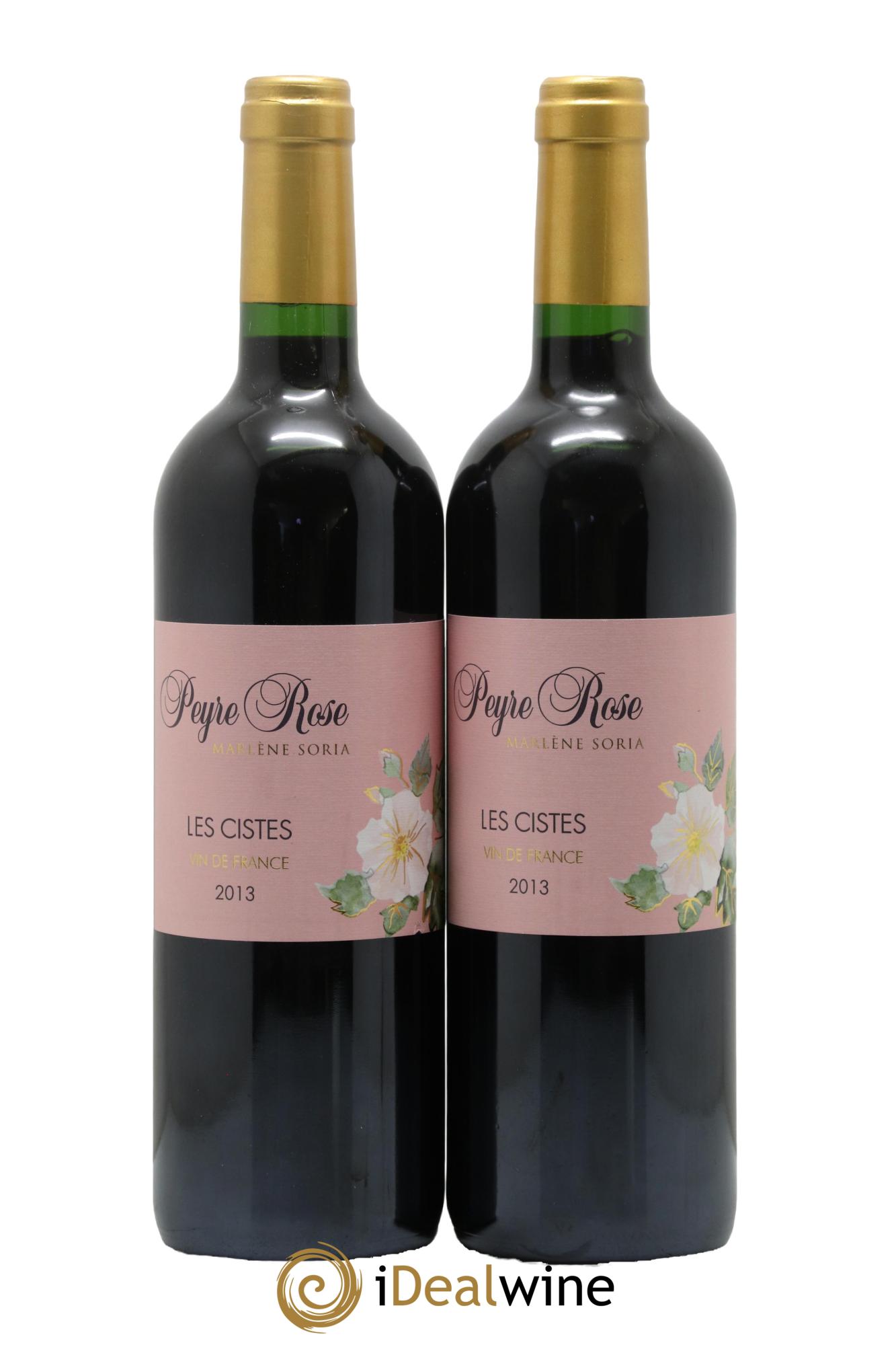 Vin de France (anciennement Coteaux du Languedoc) Domaine Peyre Rose Les Cistes Marlène Soria 2013 - Lot of 2 bottles - 0