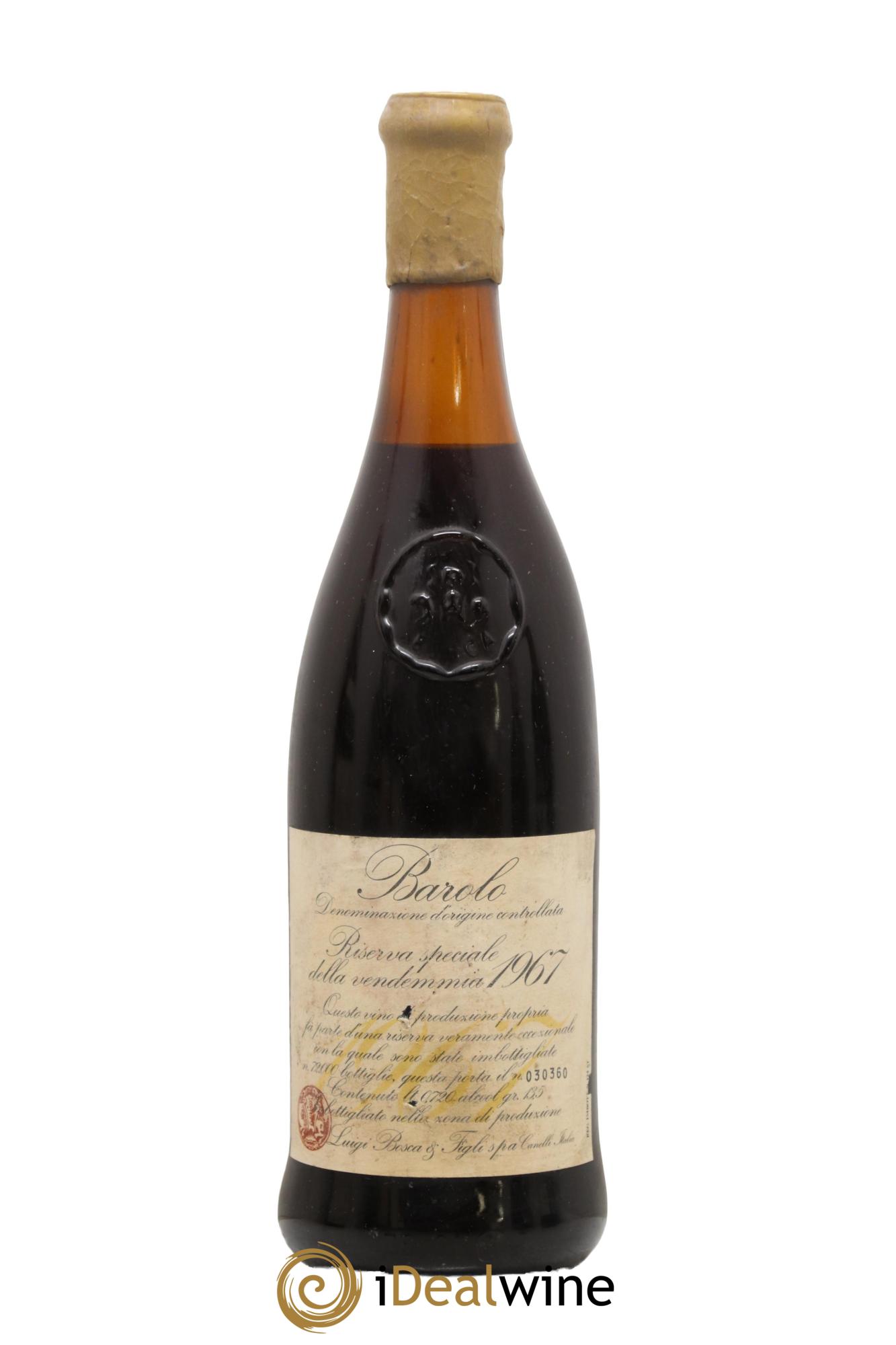 Barolo DOCG Riserva Speciale Bosca Luigi 1967 - Posten von 1 Flasche - 0