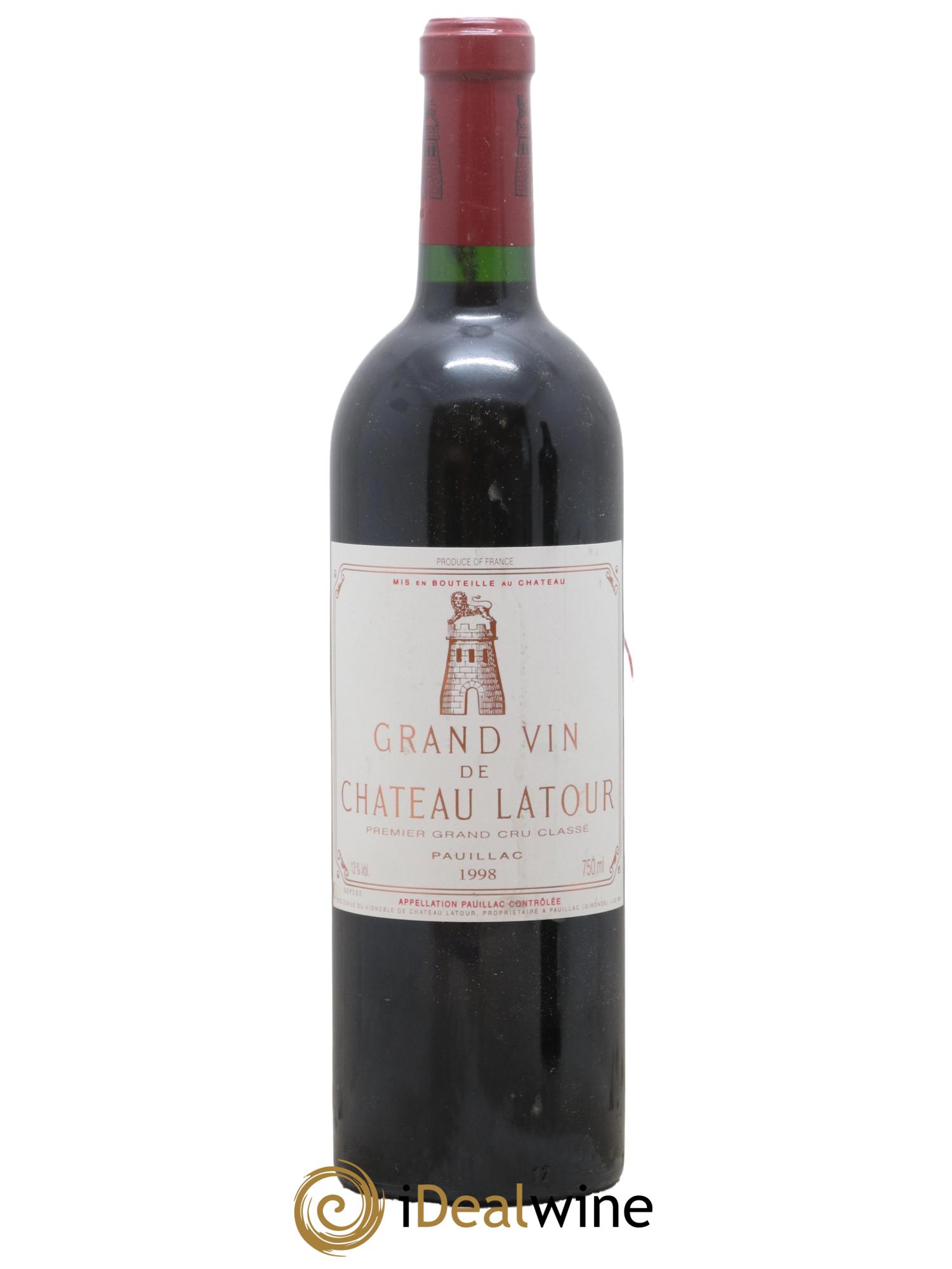 Château Latour 1er Grand Cru Classé 1998 - Lot de 1 bouteille - 0