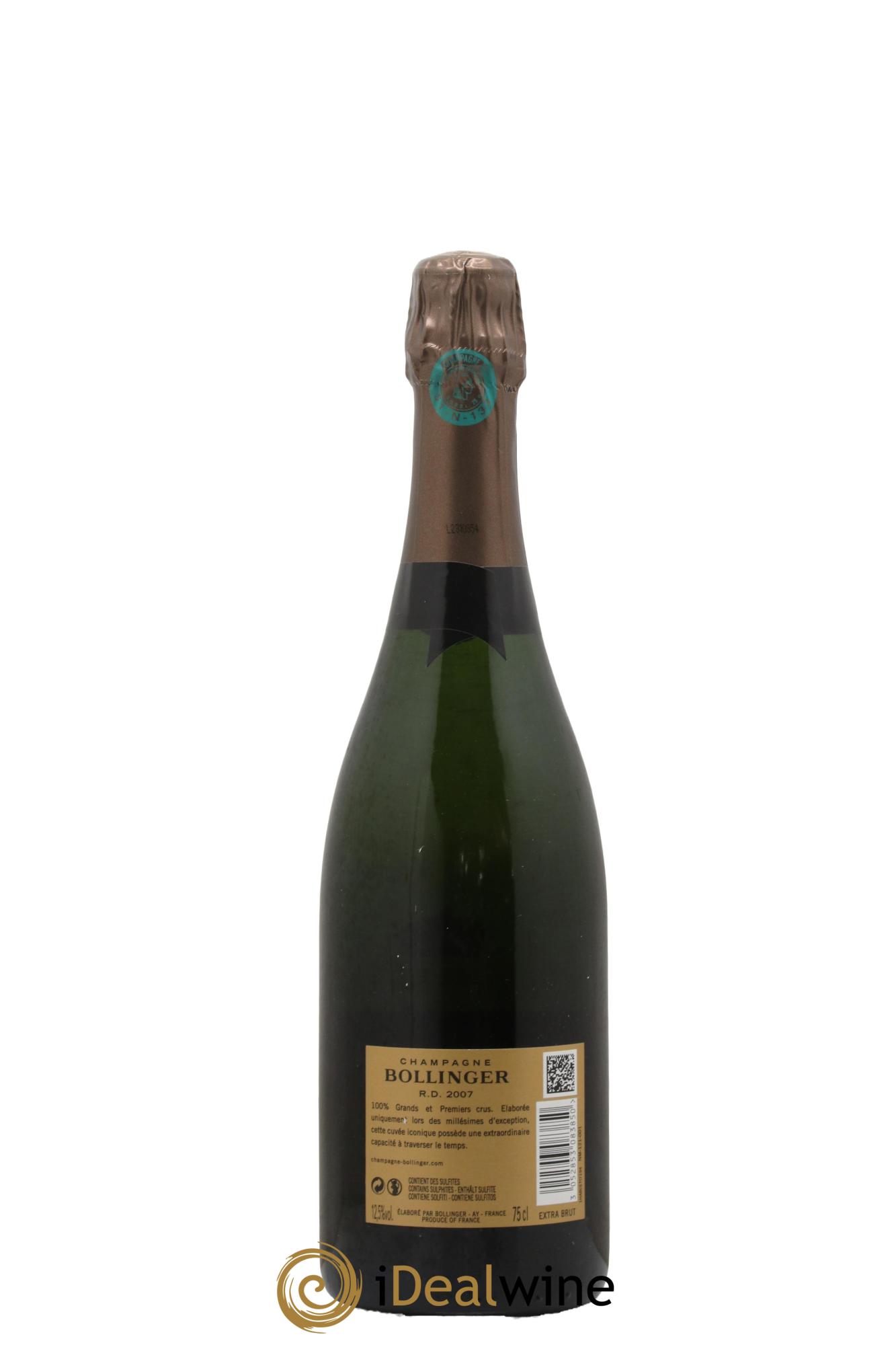 R.D. Extra-Brut Bollinger 2007 - Lot of 1 bottle - 1