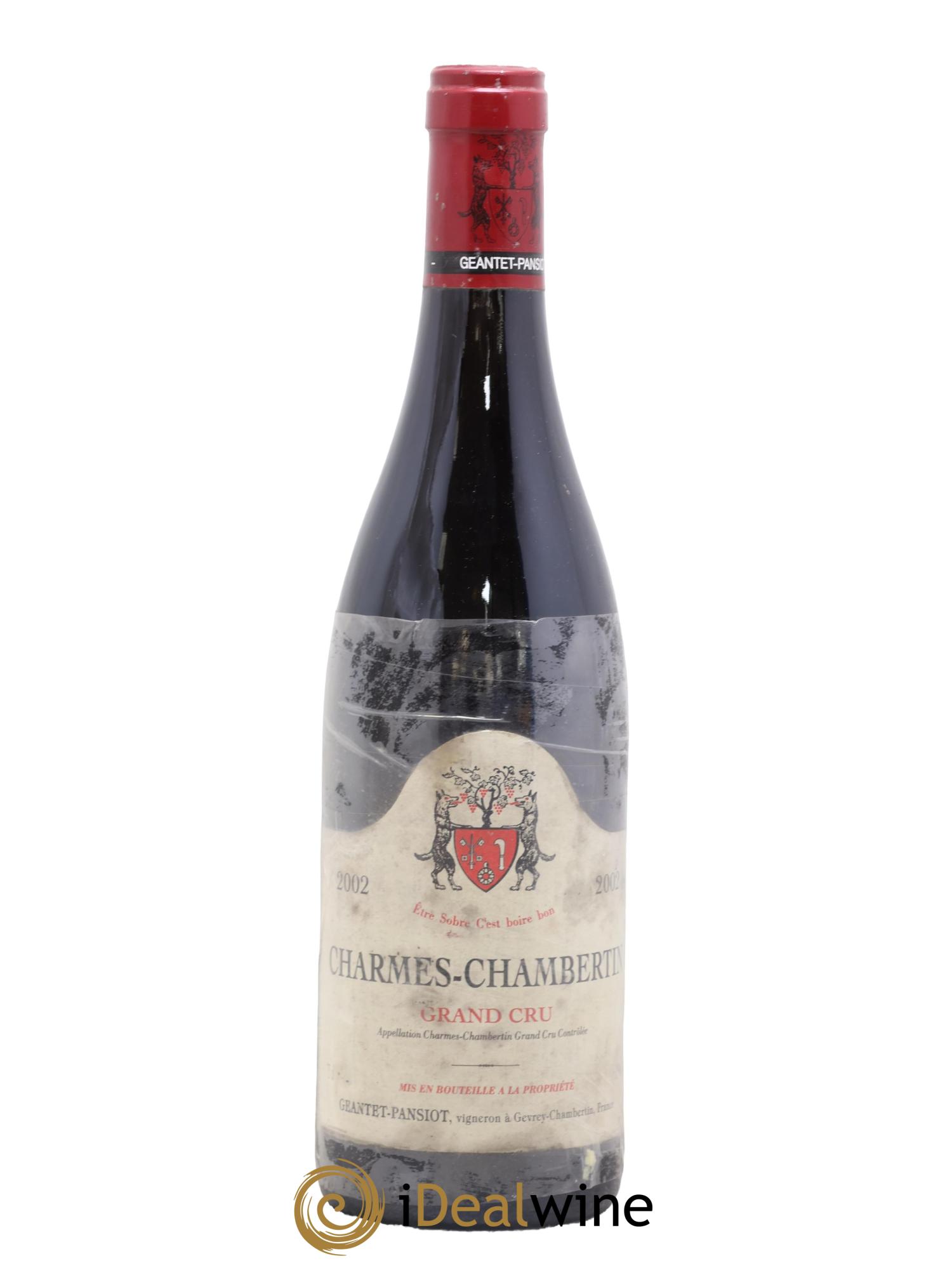 Charmes-Chambertin Grand Cru Geantet-Pansiot 2002 - Lot de 1 bouteille - 0