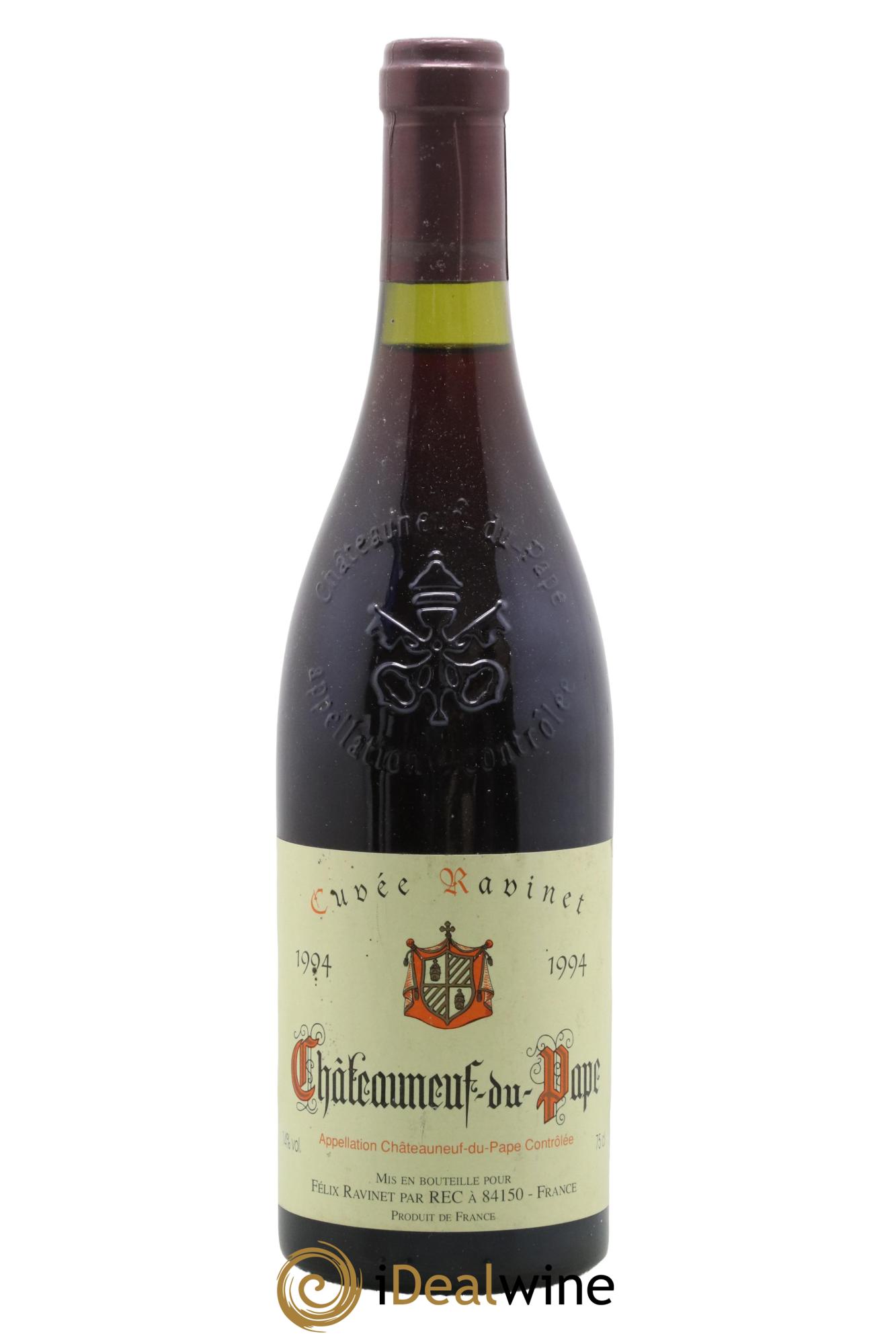 Châteauneuf-du-Pape Cuvée Ravinet Domaine Felix Ravinet 1994 - Lotto di 1 bottiglia - 0