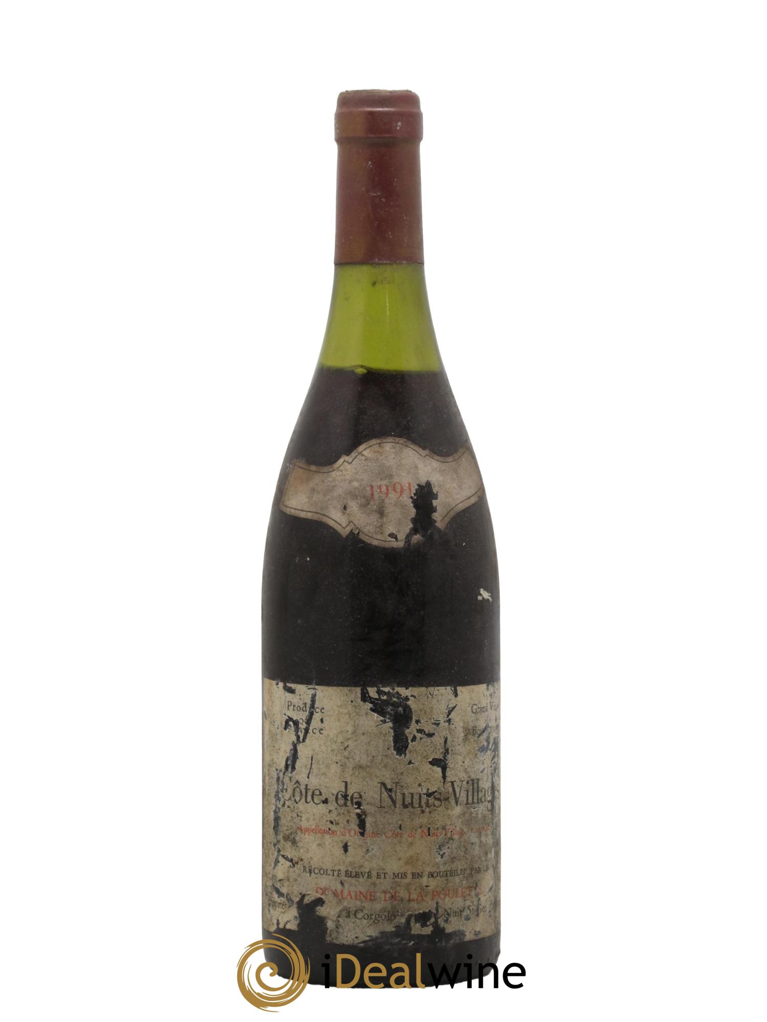 Côte de Nuits-Villages Domaine de La Poulette 1991 - Lot de 1 bouteille - 0