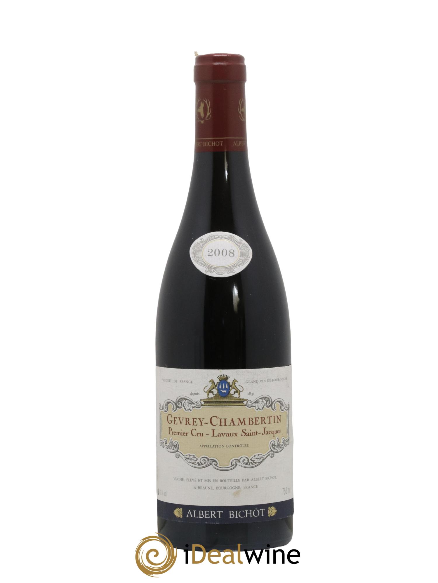 Gevrey-Chambertin 1er Cru Lavaux Saint Jacques Albert Bichot 2008 - Lot de 1 bouteille - 0