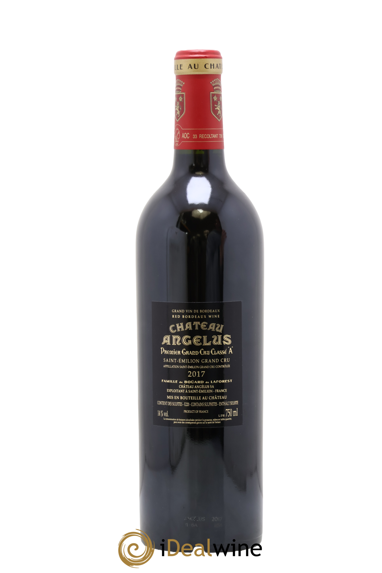 Château Angélus 1er Grand Cru Classé A 2017 - Lot de 1 bouteille - 1