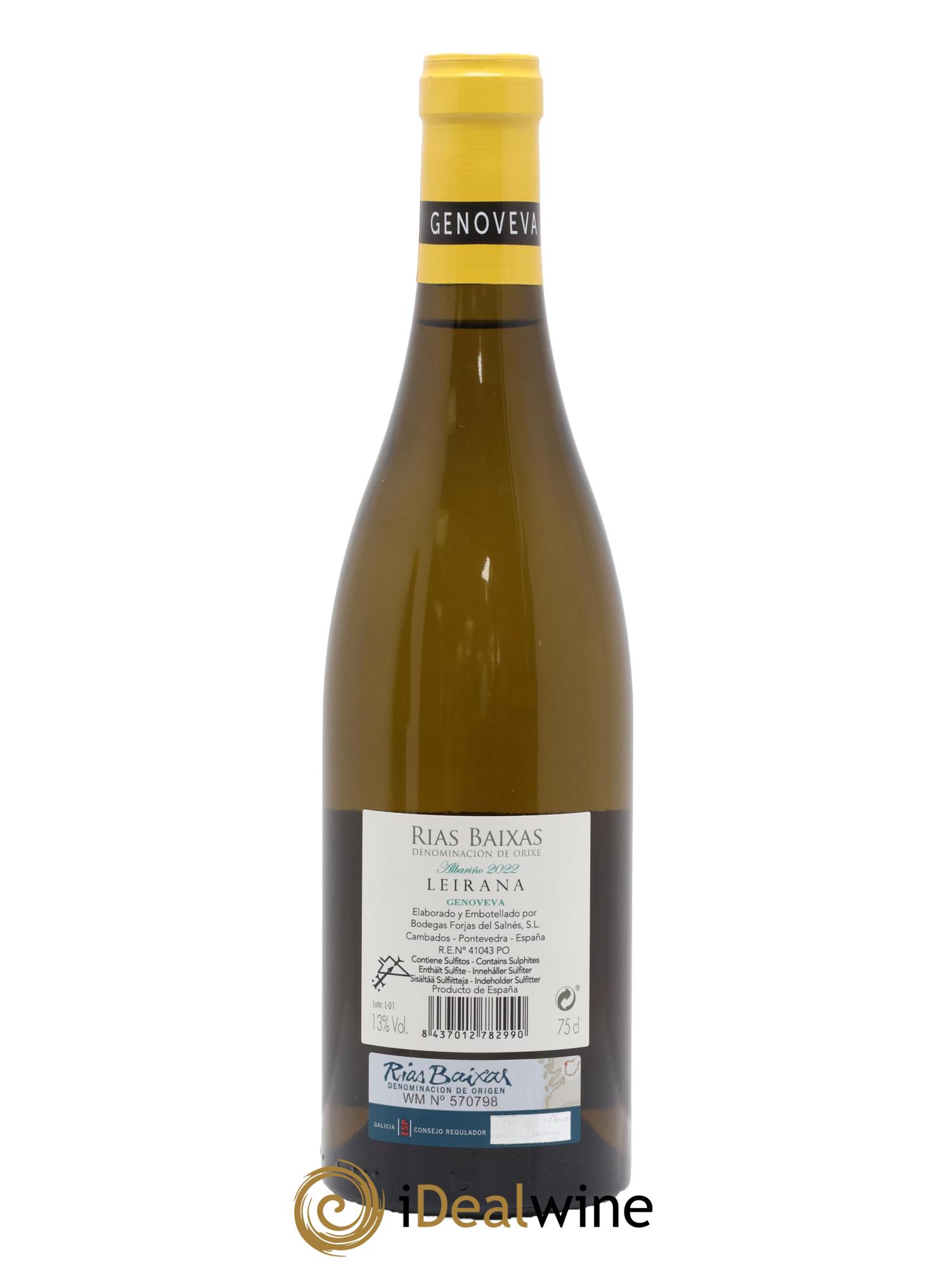 Rias Baixas DO Forjas del Salnés Leirana Genoveva 2022 - Lot of 1 bottle - 1