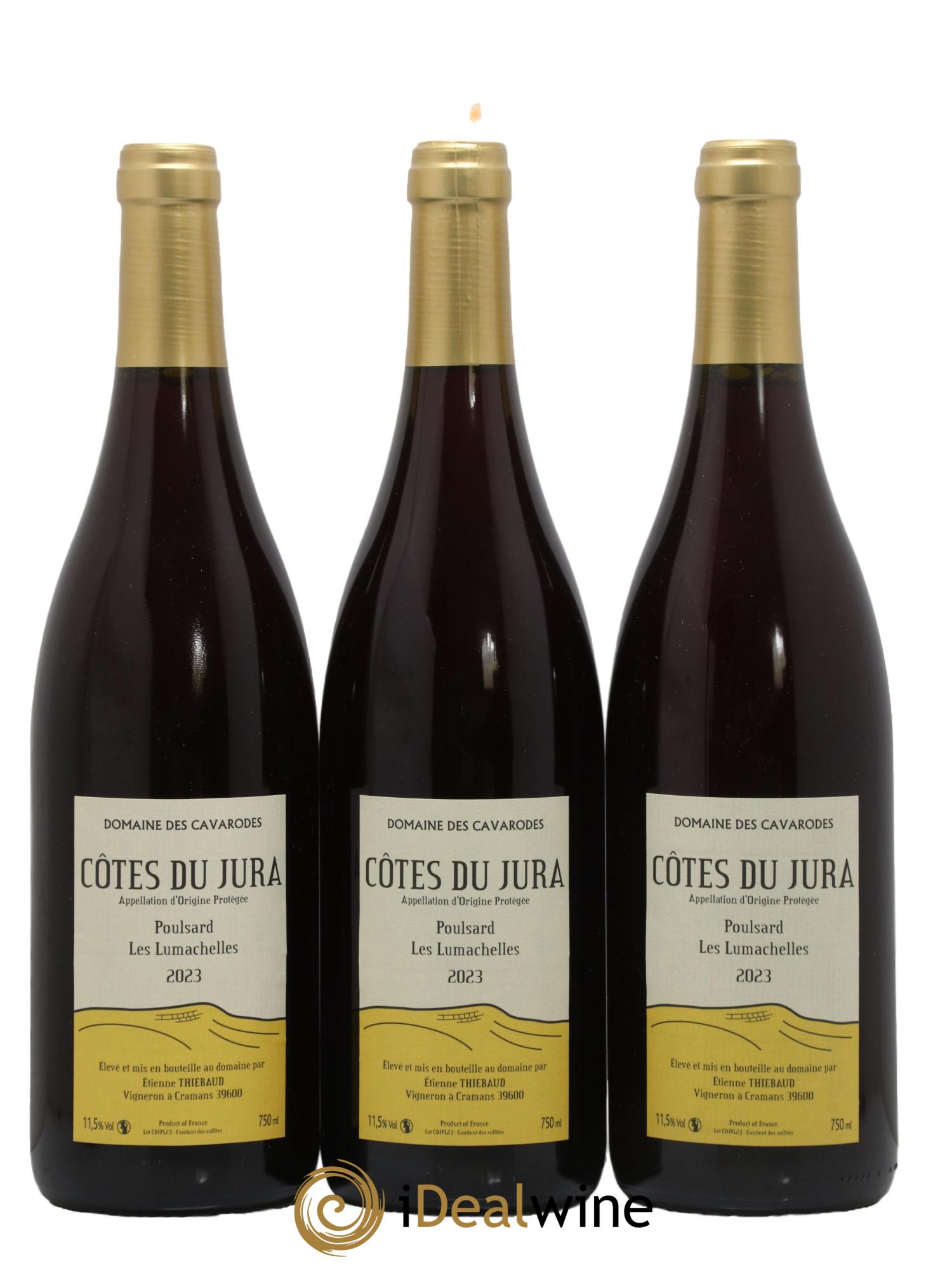 Côtes du Jura Poulsard Les Lumachelles Cavarodes (Domaine des) - Etienne Thiébaud 2023 - Lot de 3 bouteilles - 0