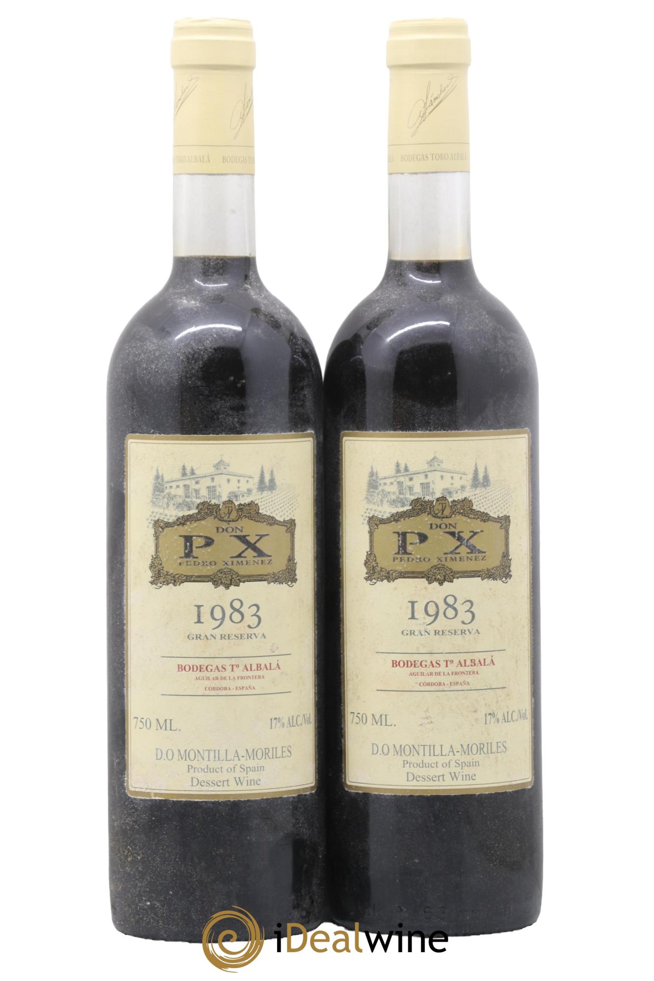 Montilla Moriles Bodegas Toro Albala Don PX Gran Reserva 1983 - Lot de 2 bouteilles - 0