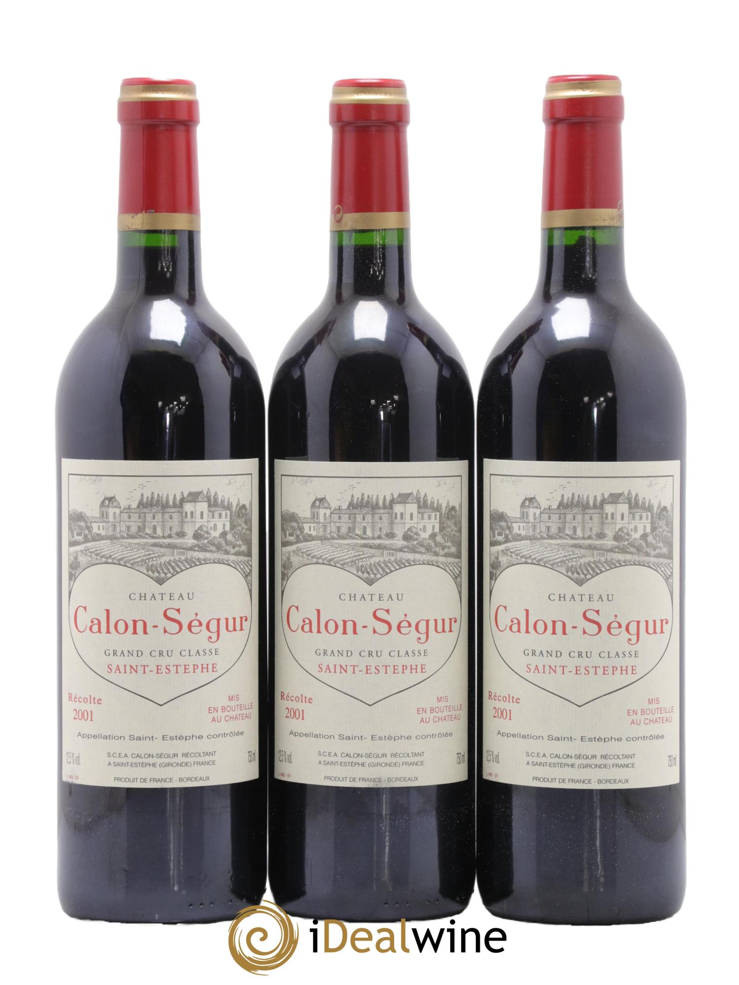Château Calon Ségur 3ème Grand Cru Classé 2001 - Lot of 12 bottles - 4