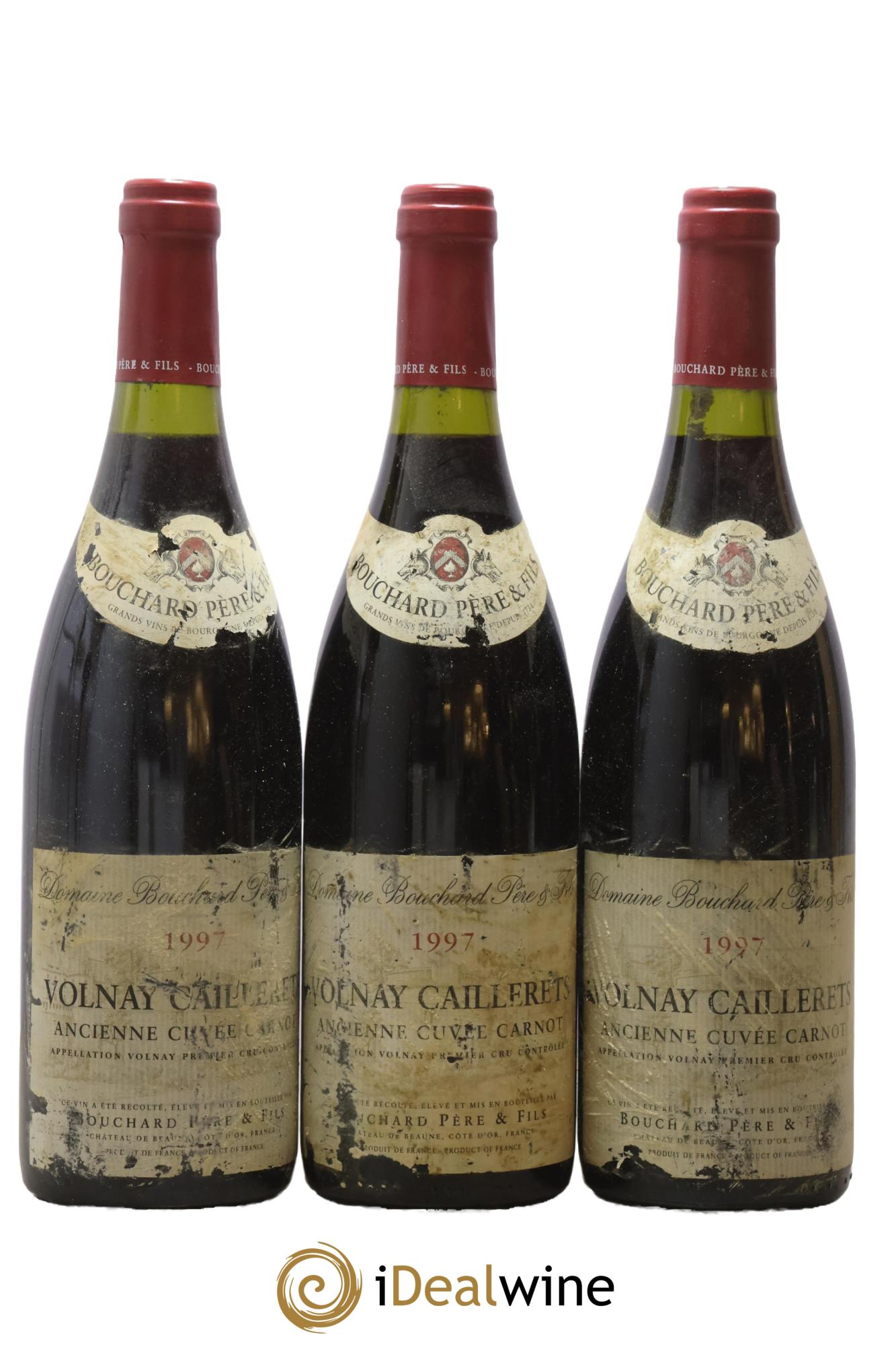 Volnay 1er Cru Les Caillerets Bouchard 1997 - Lot de 3 bouteilles - 0
