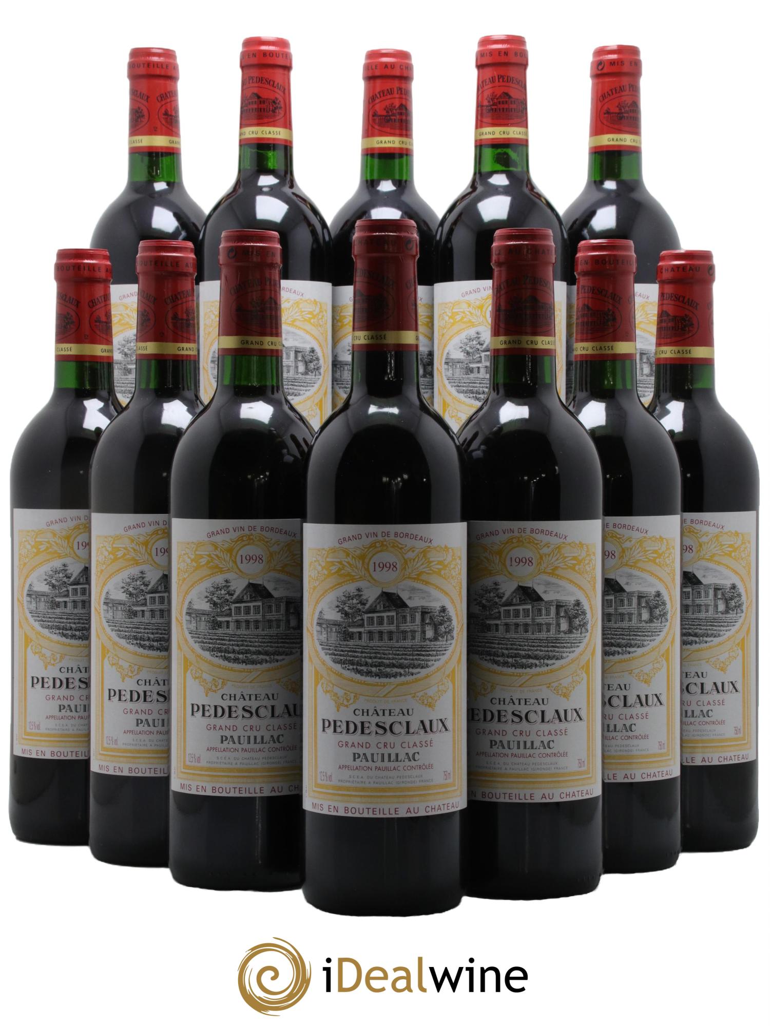 Château Pedesclaux 5ème Grand Cru Classé 1998 - Lot de 12 bouteilles - 0