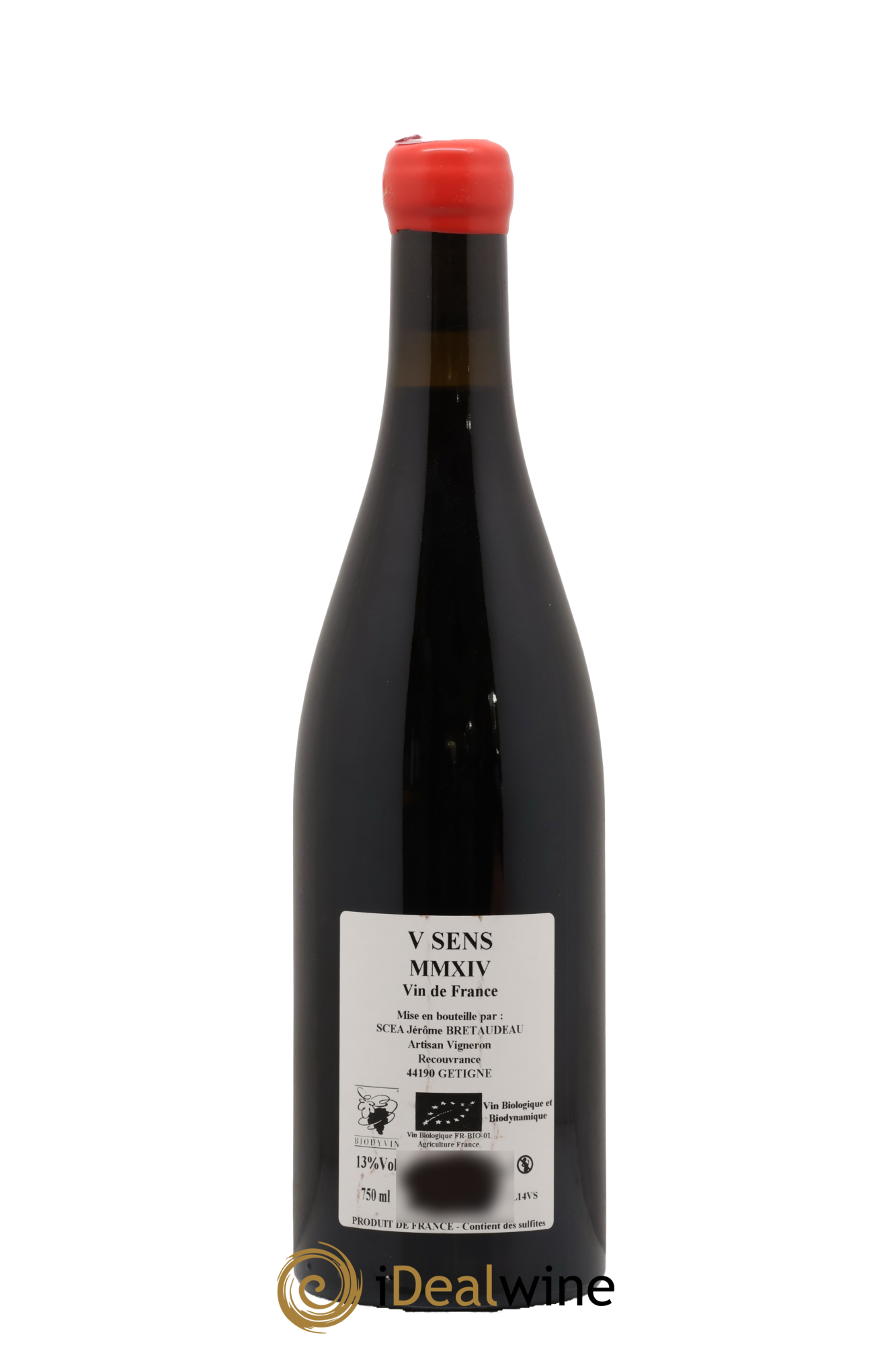 Vin de France V Sens Jérôme Bretaudeau - Domaine de Bellevue 2014 - Posten von 1 Flasche - 1
