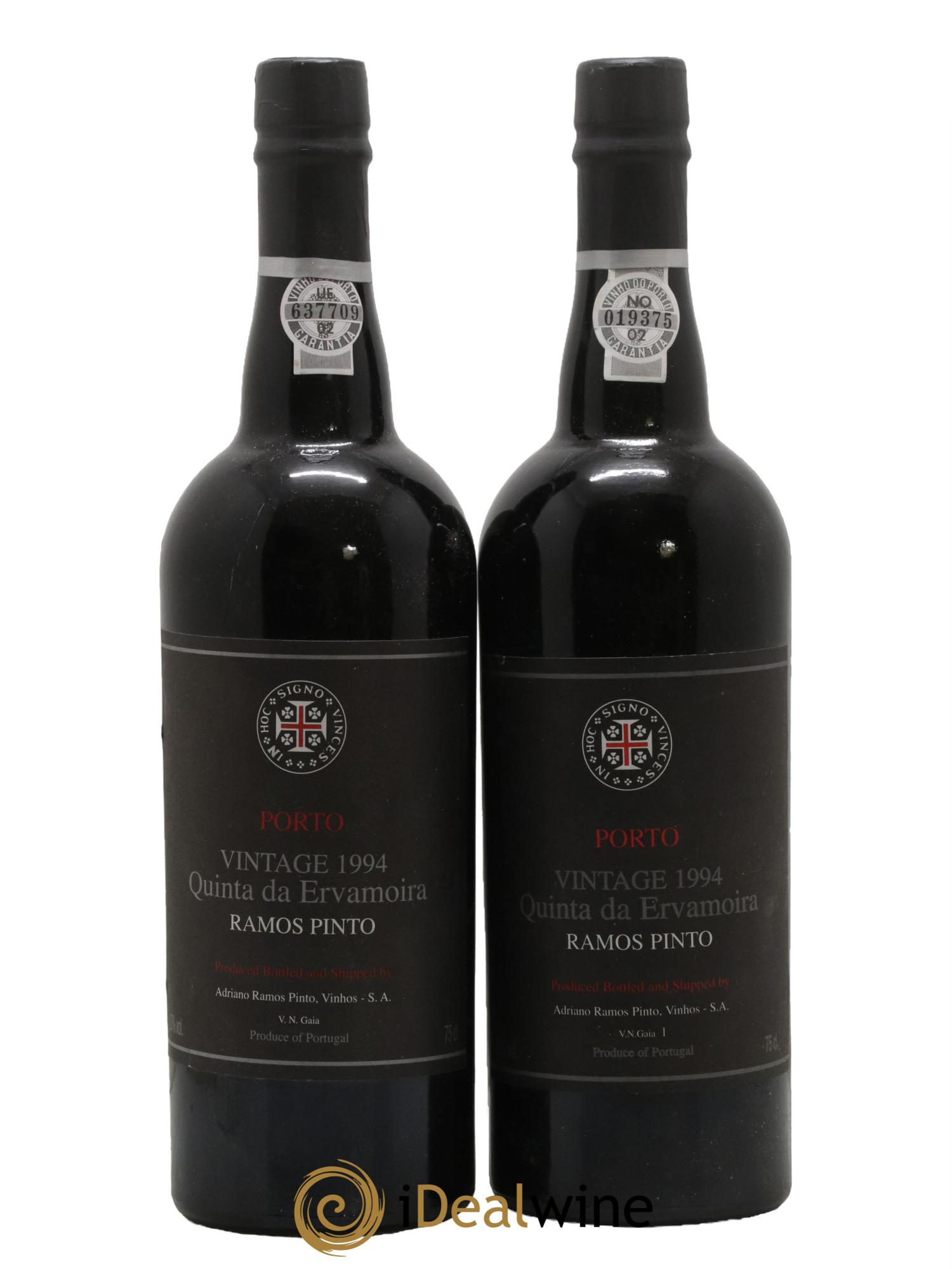 Porto Quinta da Ervamoira Vintage Ramos Pinto 1994 - Lot de 2 bouteilles - 0