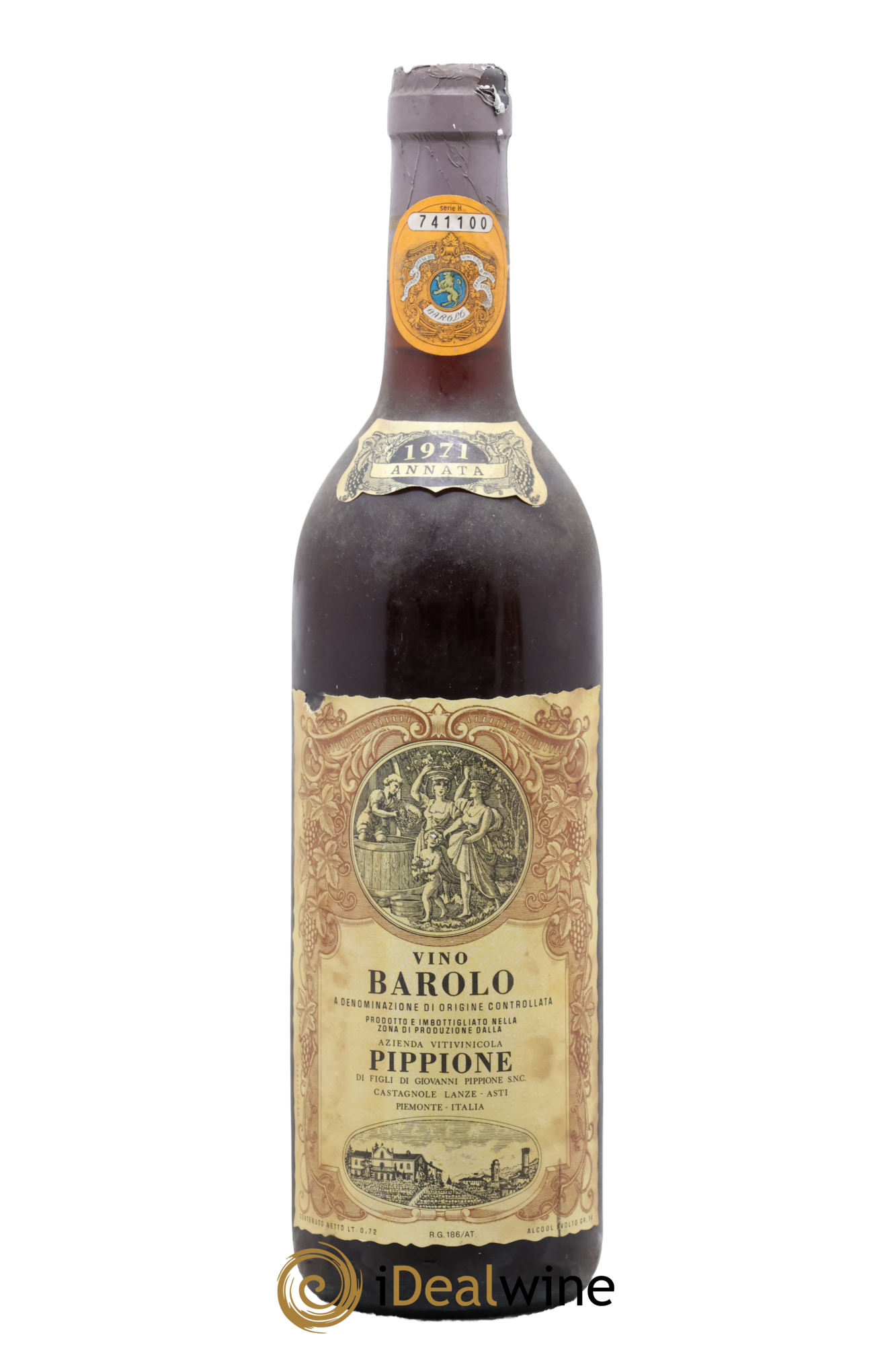 Barolo Pippione 1971 - Lot de 1 bouteille - 0