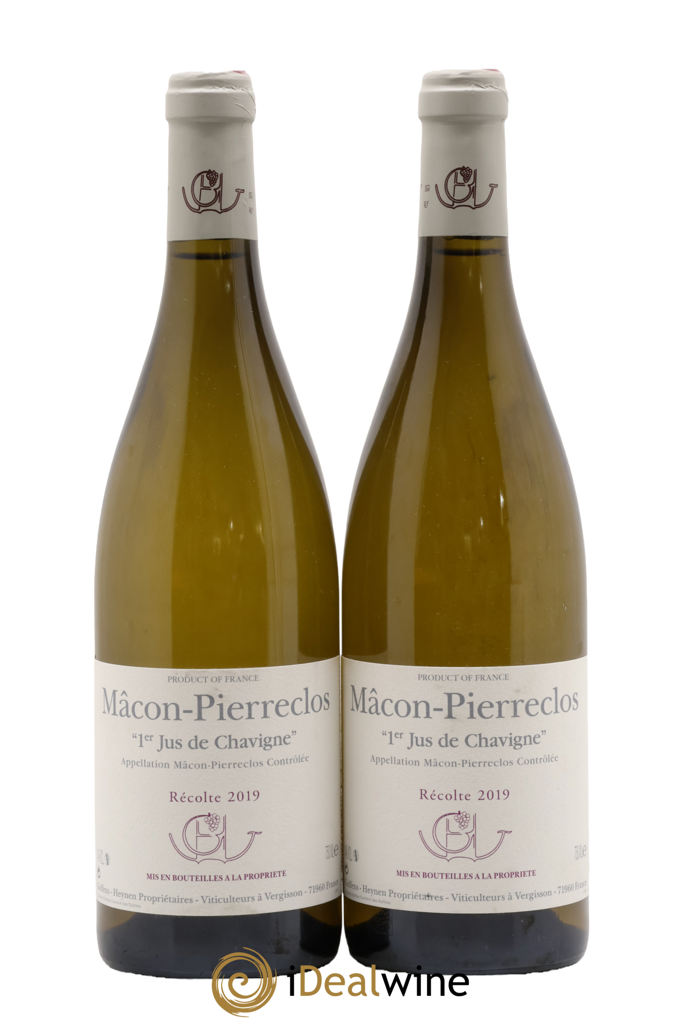 Mâcon Pierreclos 1er Jus de Chavigne Guffens-Heynen 2019 - Posten von 2 Flaschen - 0