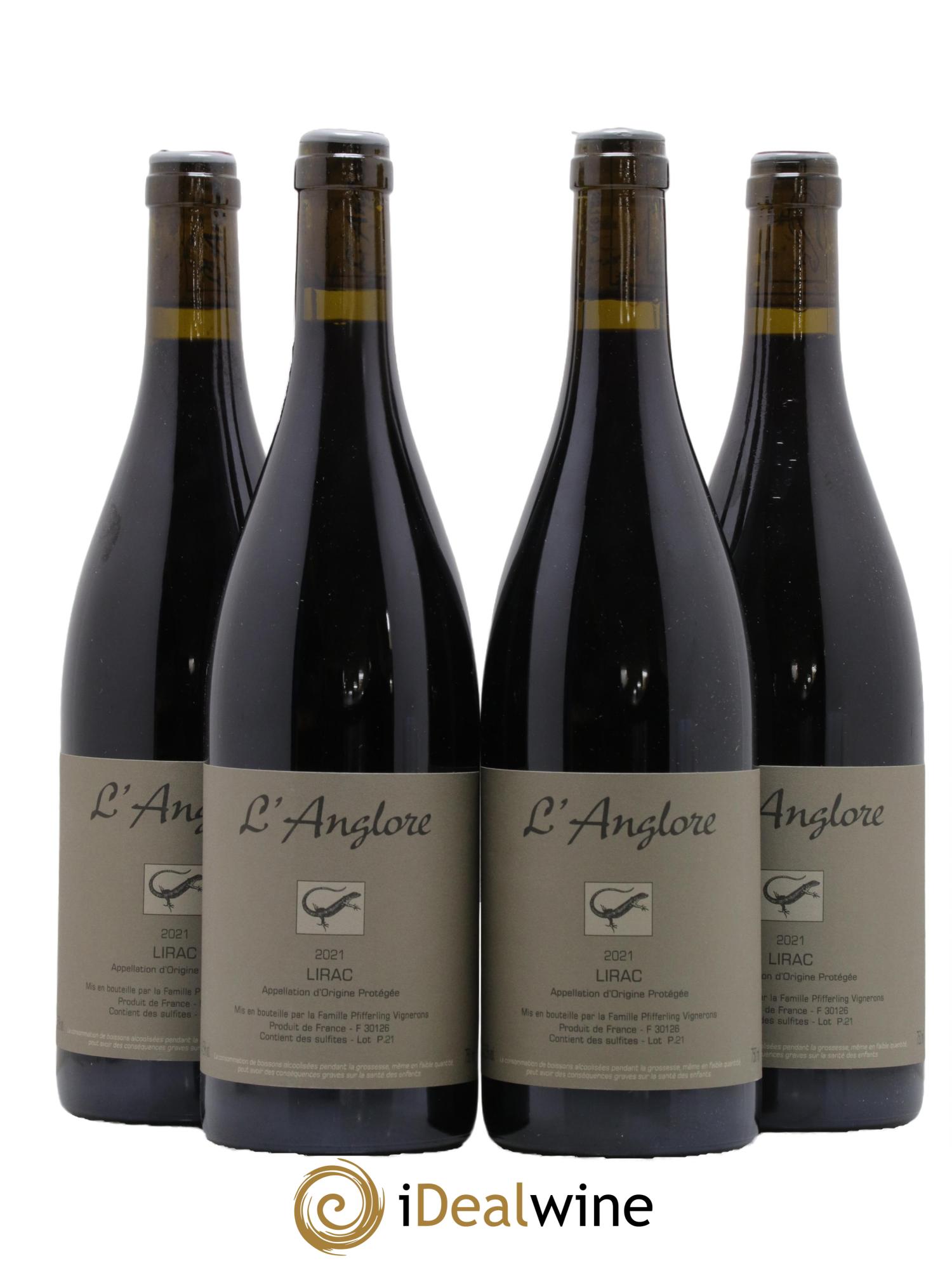 Lirac L'Anglore 2021 - Lot de 4 bouteilles - 0